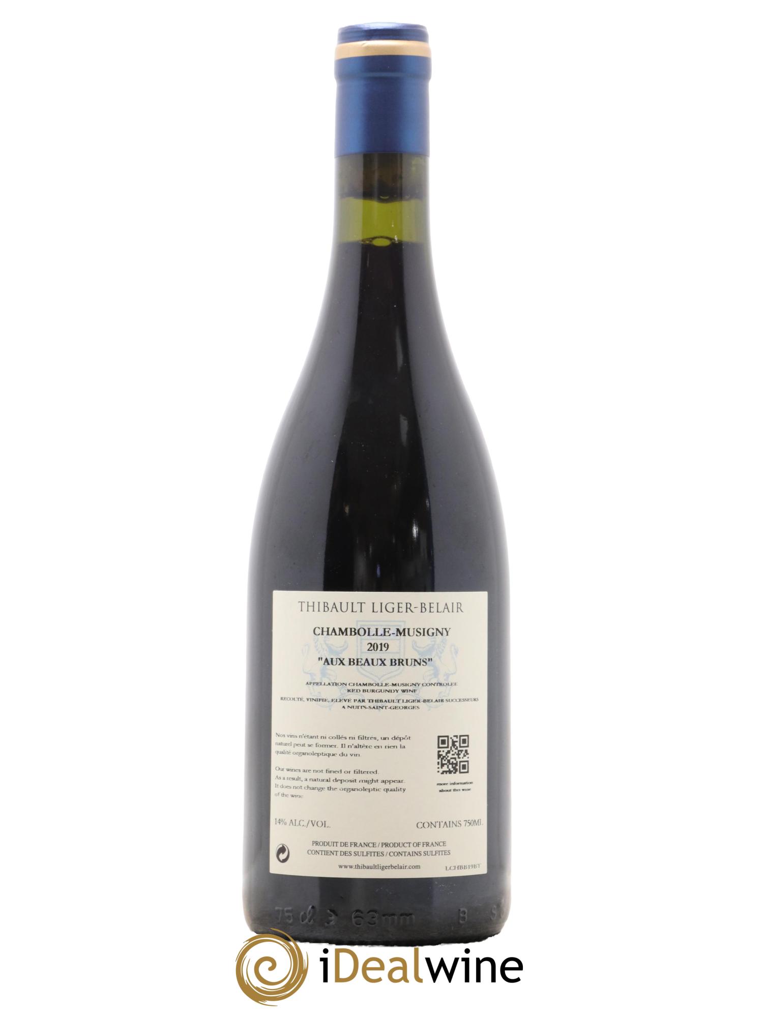 Chambolle-Musigny Aux Beaux Bruns Thibault Liger-Belair Successeurs 2019 - Lot de 1 bouteille - 1
