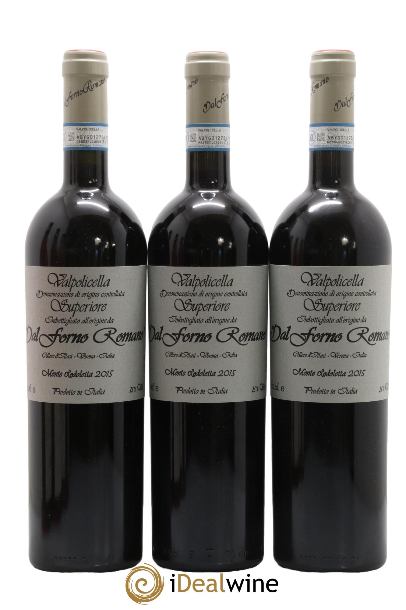 Valpolicella Superiore DOC Monte Lodoletta Dal Forno Romano 2015 - Lot de 3 bouteilles - 0