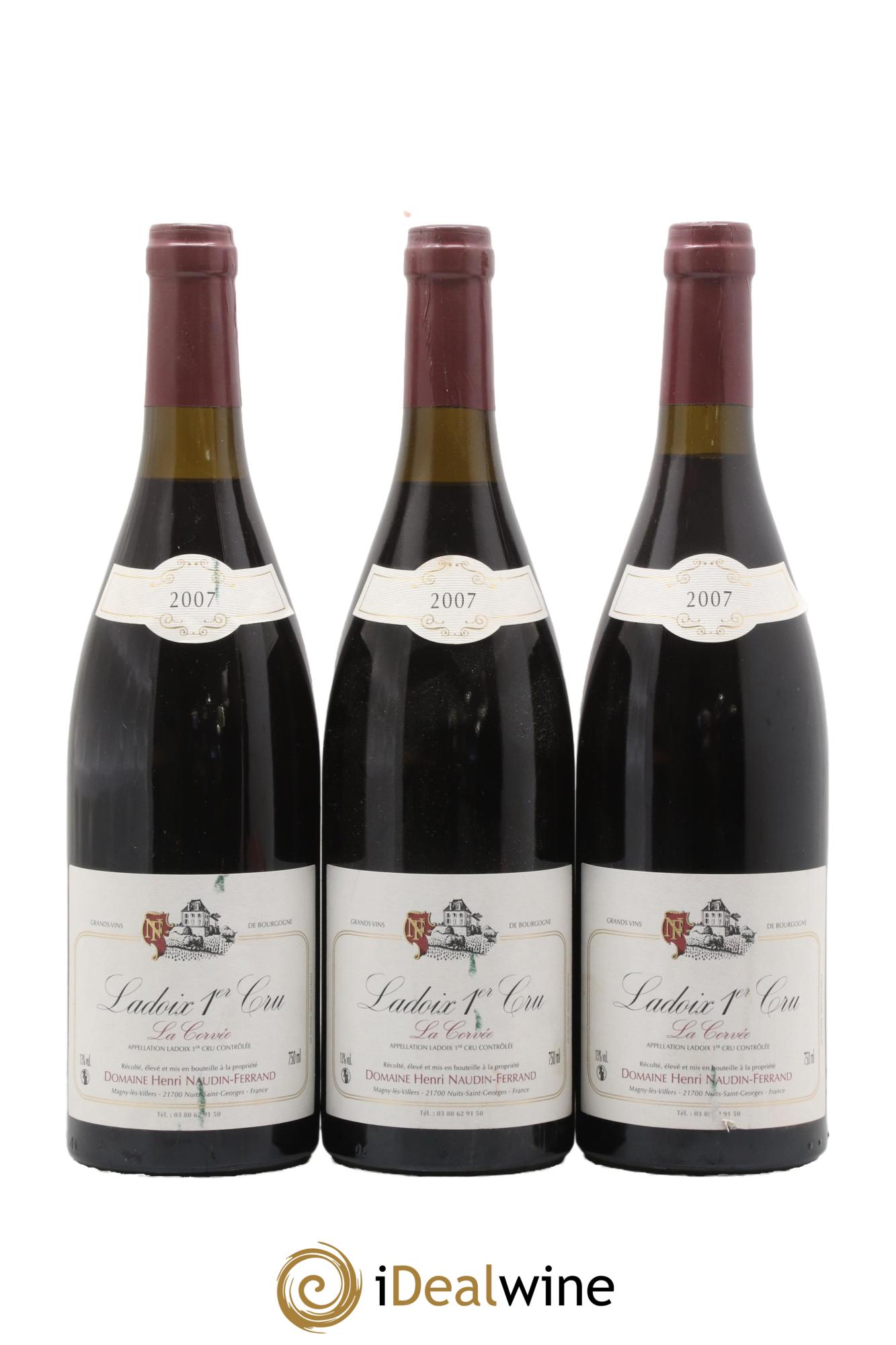 Ladoix 1er Cru La Corvée Naudin-Ferrand (Domaine) 2007 - Lot of 3 bottles - 0