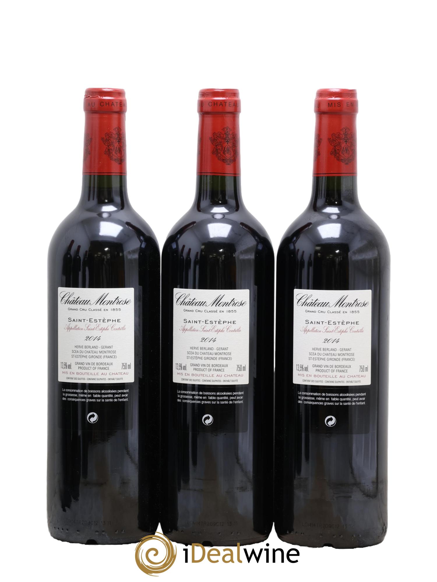 Château Montrose 2ème Grand Cru Classé 2014 - Lot de 6 bouteilles - 2