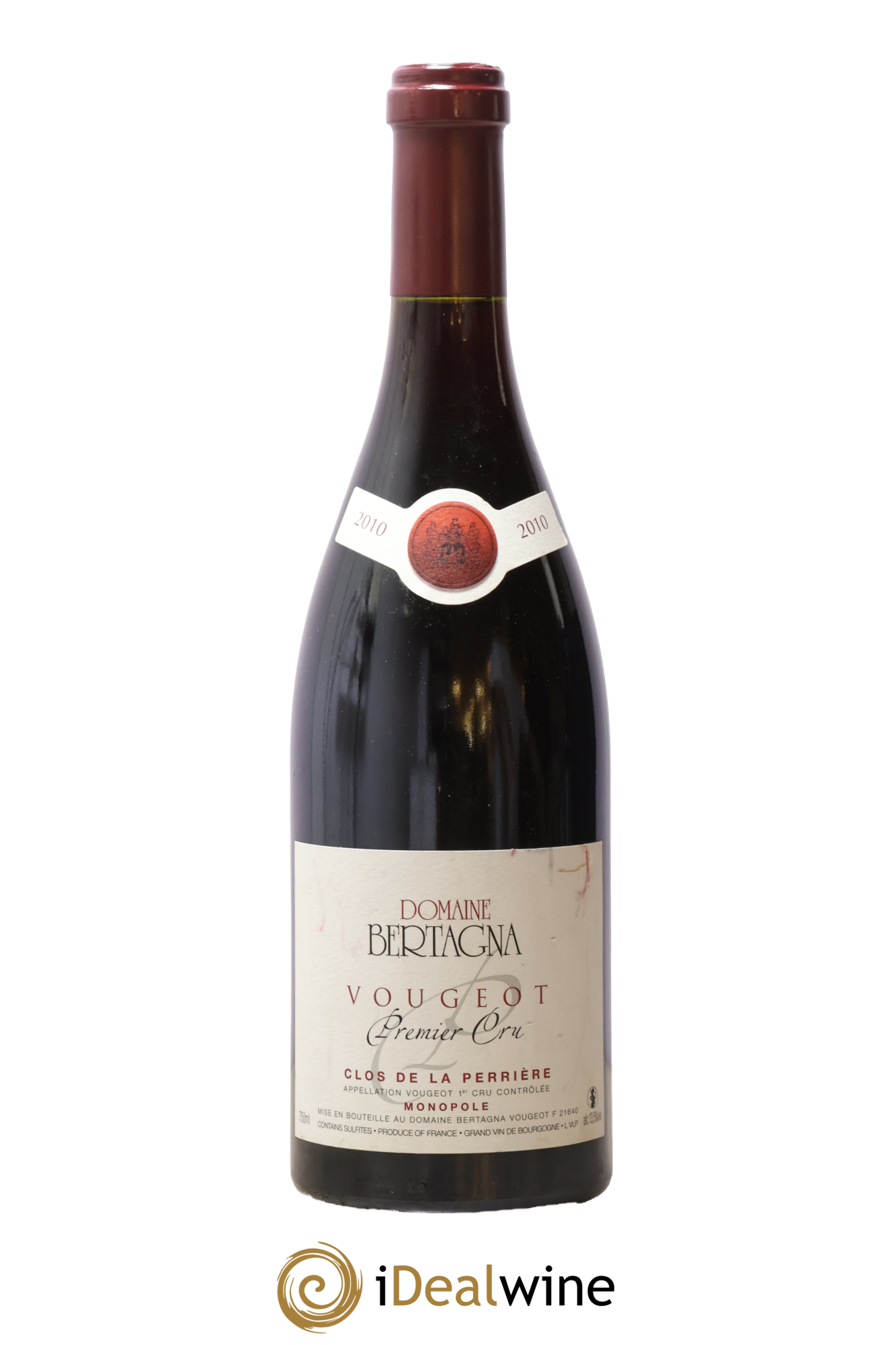 Vougeot 1er Cru Clos de La Perrière Monopole Bertagna 2010 - Lot of 1 bottle - 0