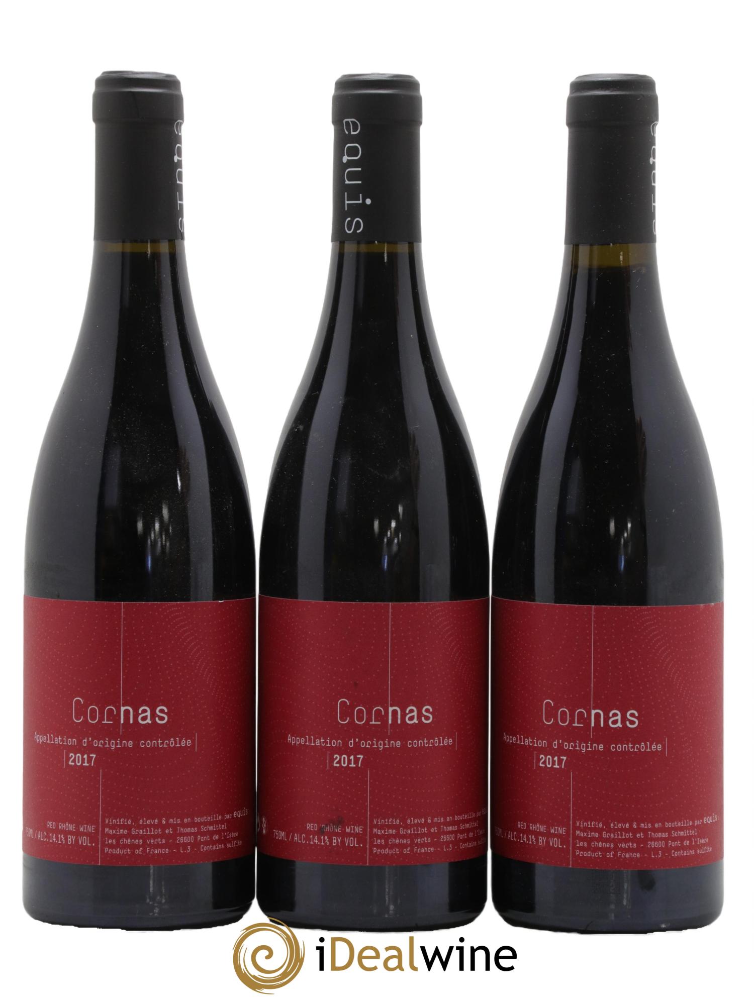 Cornas Equis Domaine Graillot 2017 - Lot de 3 bouteilles - 0