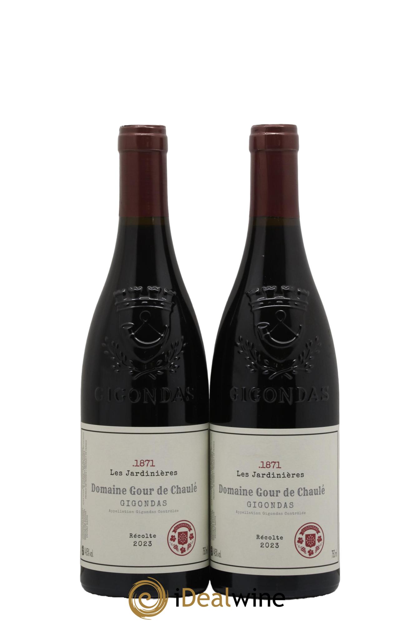 Gigondas Les Jardinieres 1871 Gour De Chaule 2023 - Lot de 2 bouteilles - 0