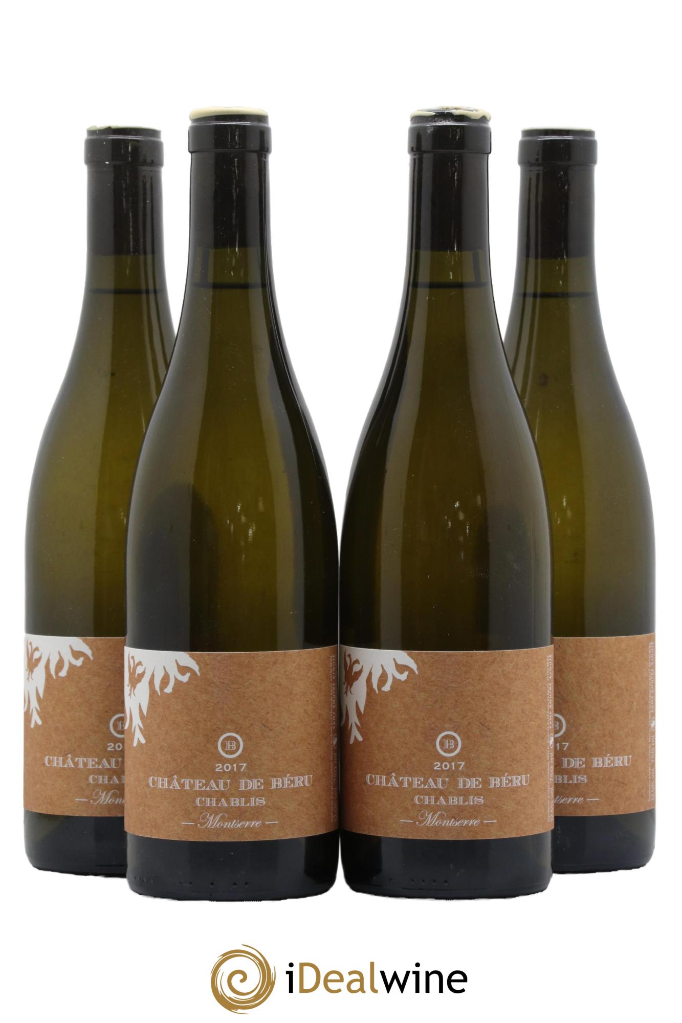 Chablis Montserre Château de Béru 2017 - Lot of 4 bottles - 0