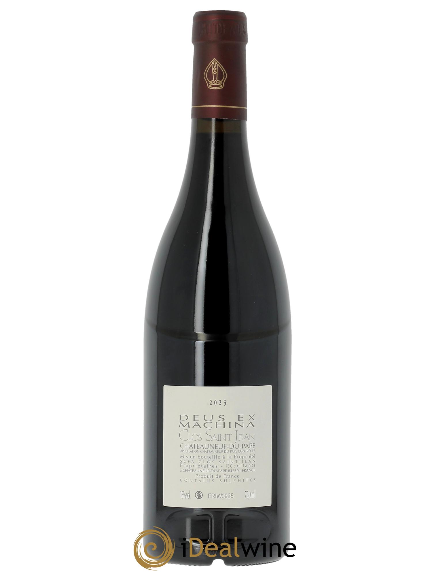Châteauneuf-du-Pape Clos Saint-Jean Deus Ex Machina Pascal et Vincent Maurel  2023 - Lot de 1 bouteille - 1
