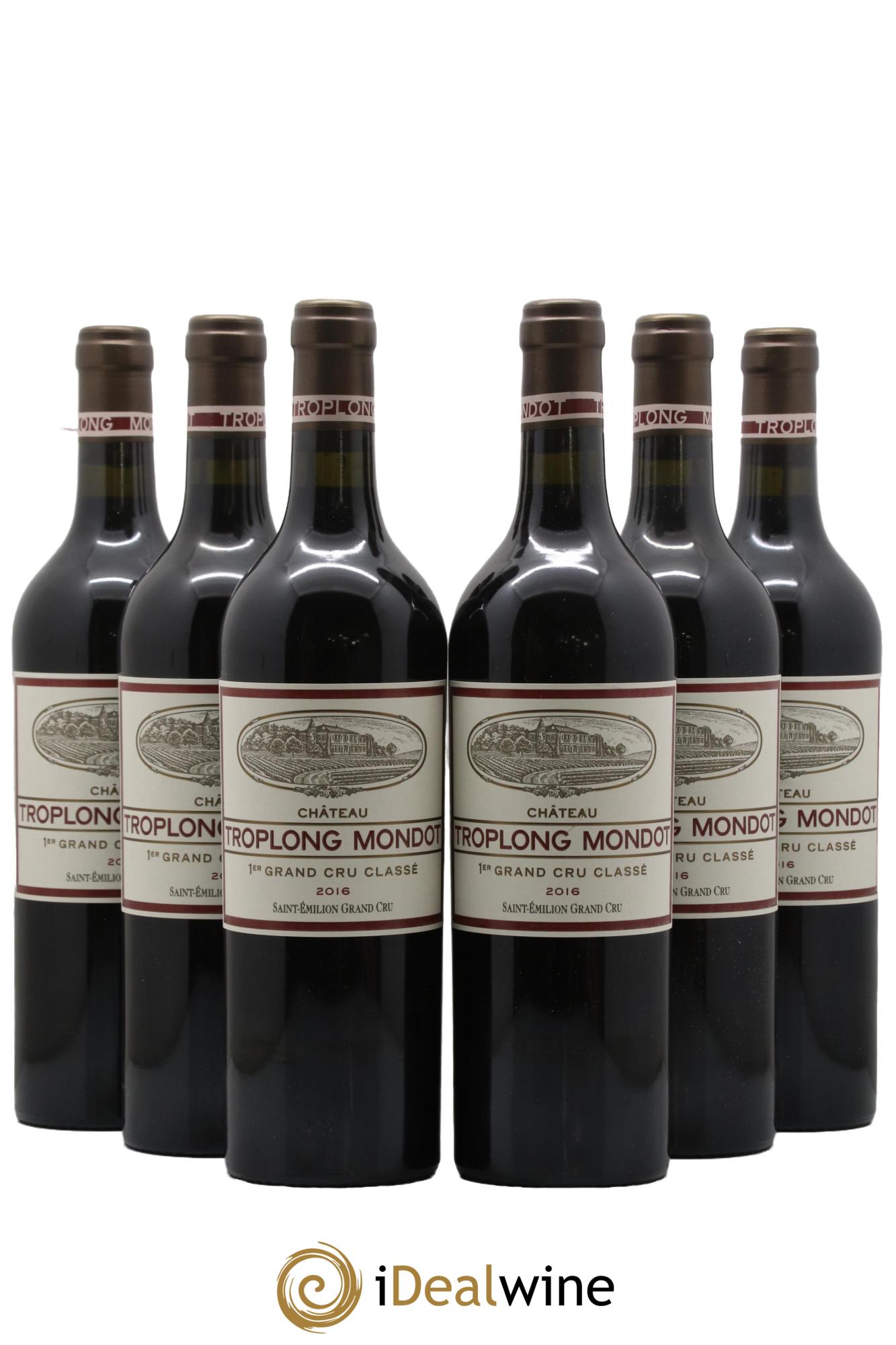 Château Troplong Mondot 1er Grand Cru Classé B 2016 - Lot de 6 bouteilles - 0