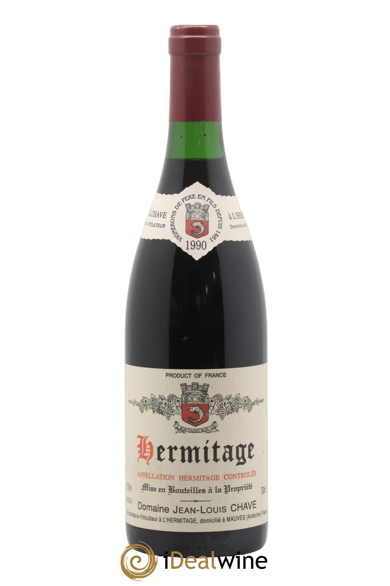 Hermitage Jean-Louis Chave 1990 - Lot of 1 bottle - 0
