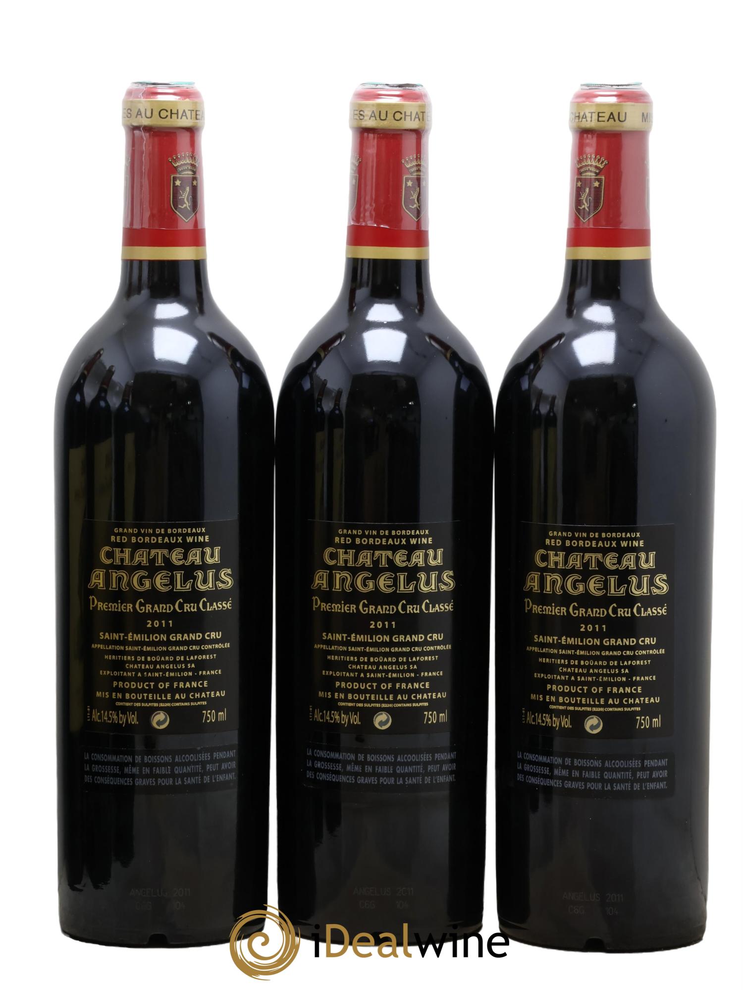 Château Angélus 1er Grand Cru Classé A 2011 - Lot of 6 bottles - 4