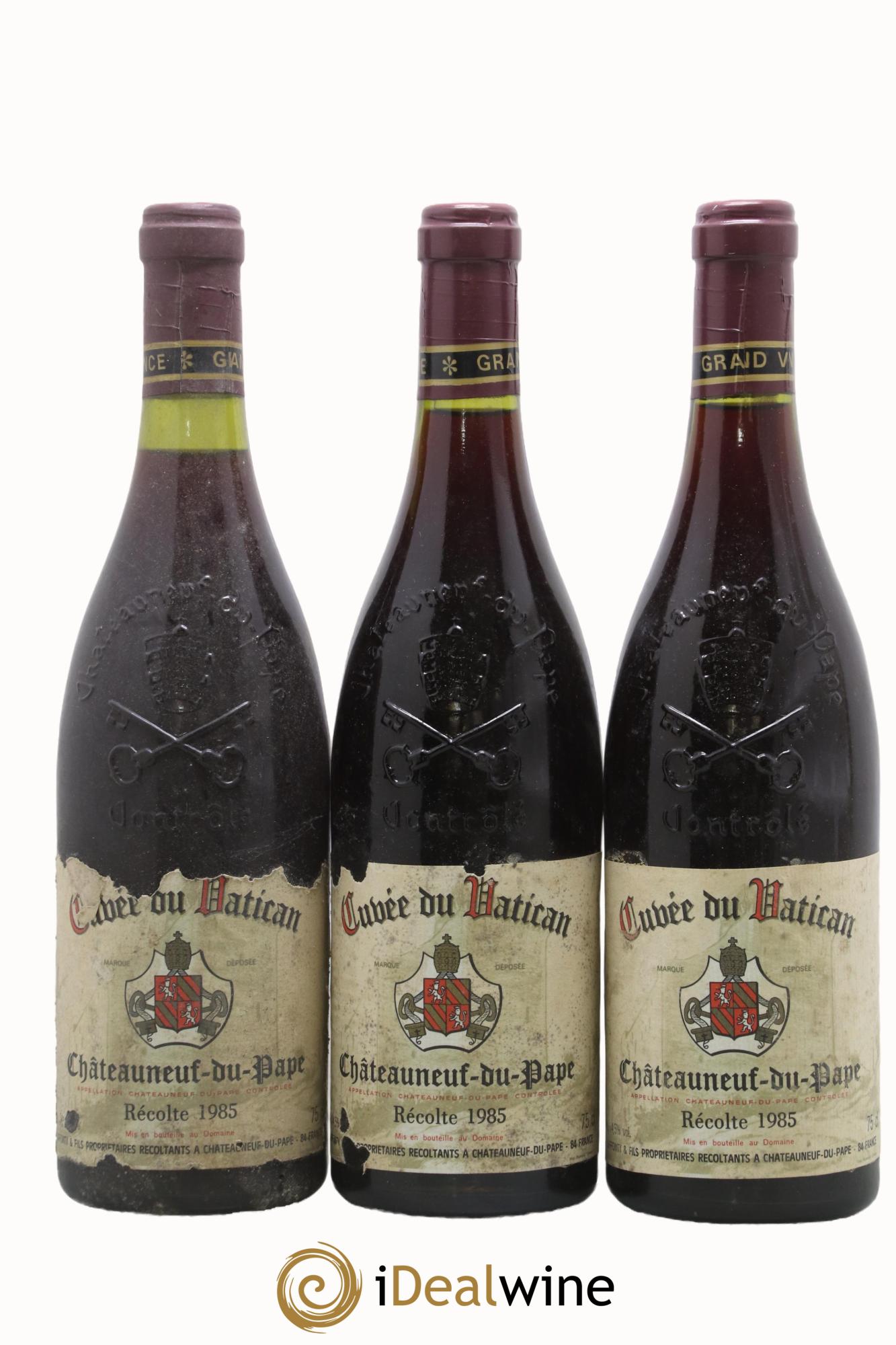 Châteauneuf-du-Pape Cuvée du Vatican Duffonty & Fils 1985 - Lot de 3 bouteilles - 0