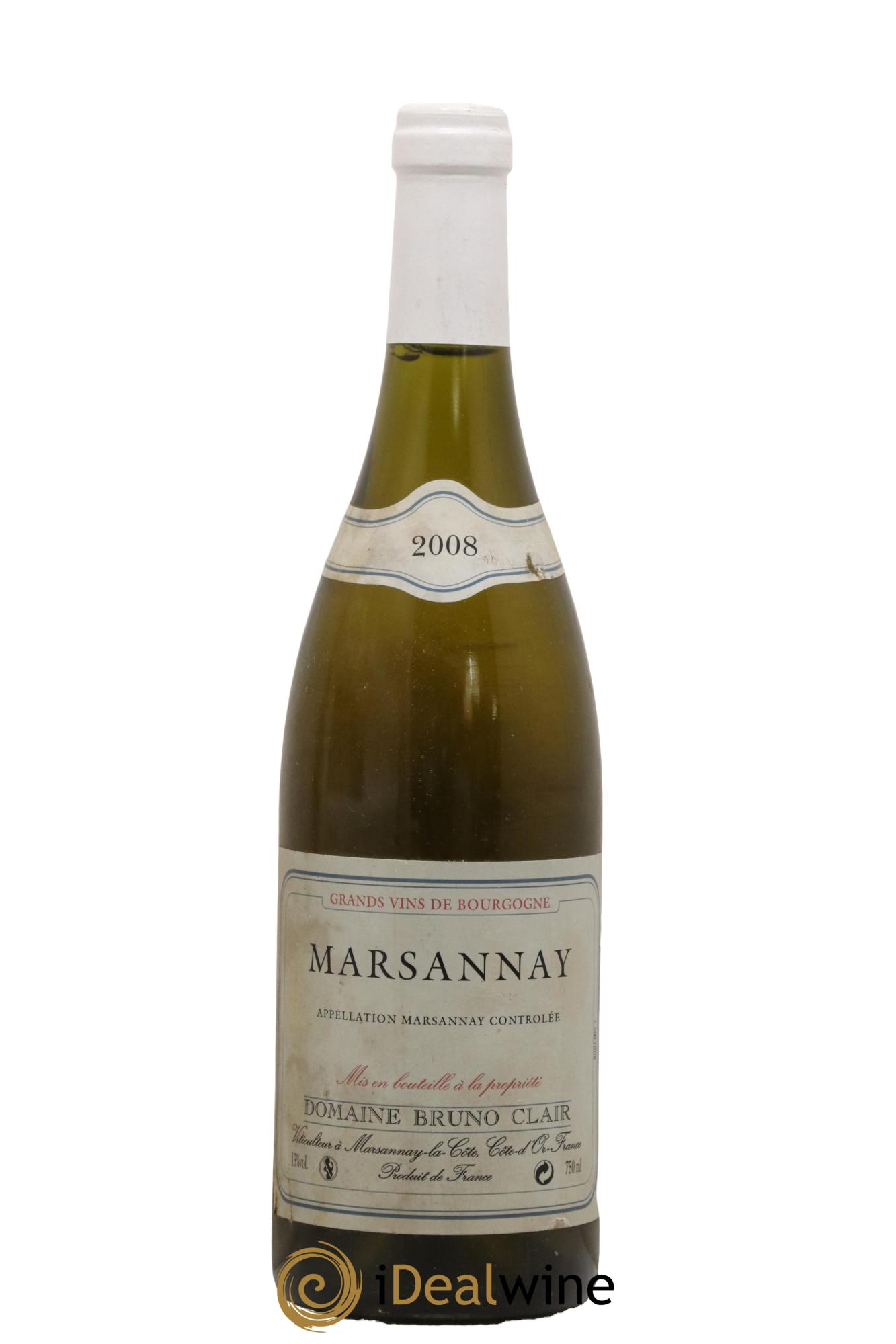 Marsannay Bruno Clair (Domaine) 2008 - Lot de 1 bouteille - 0