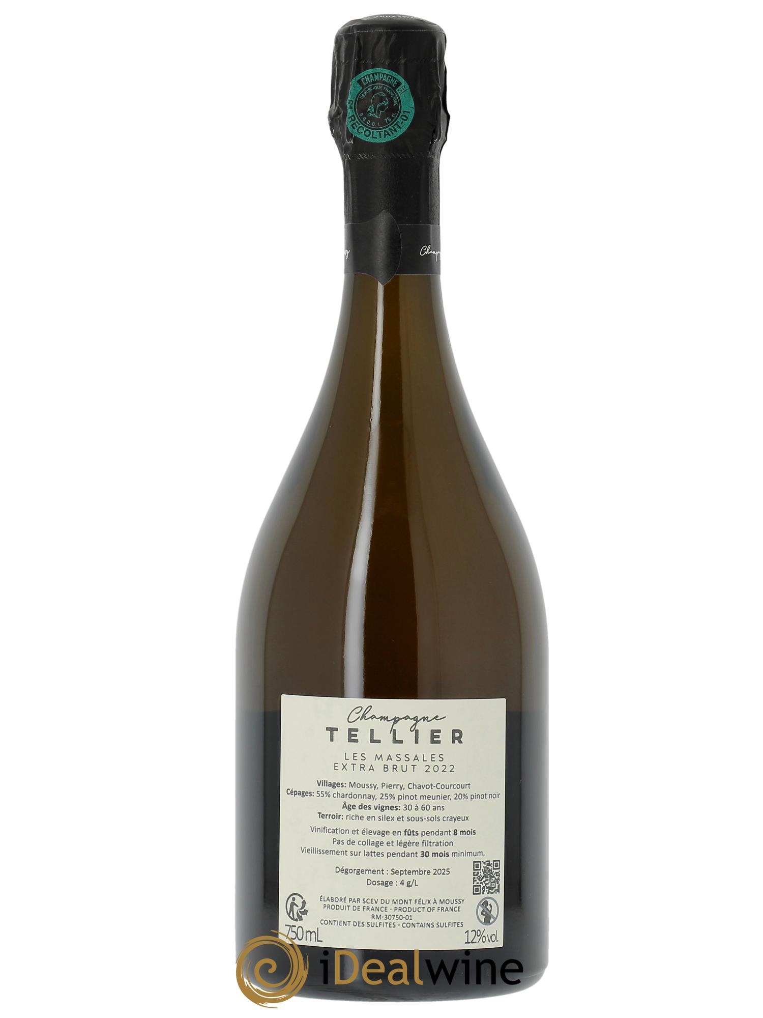 Les Massales Extra-Brut Tellier  2022 - Posten von 1 Flasche - 1