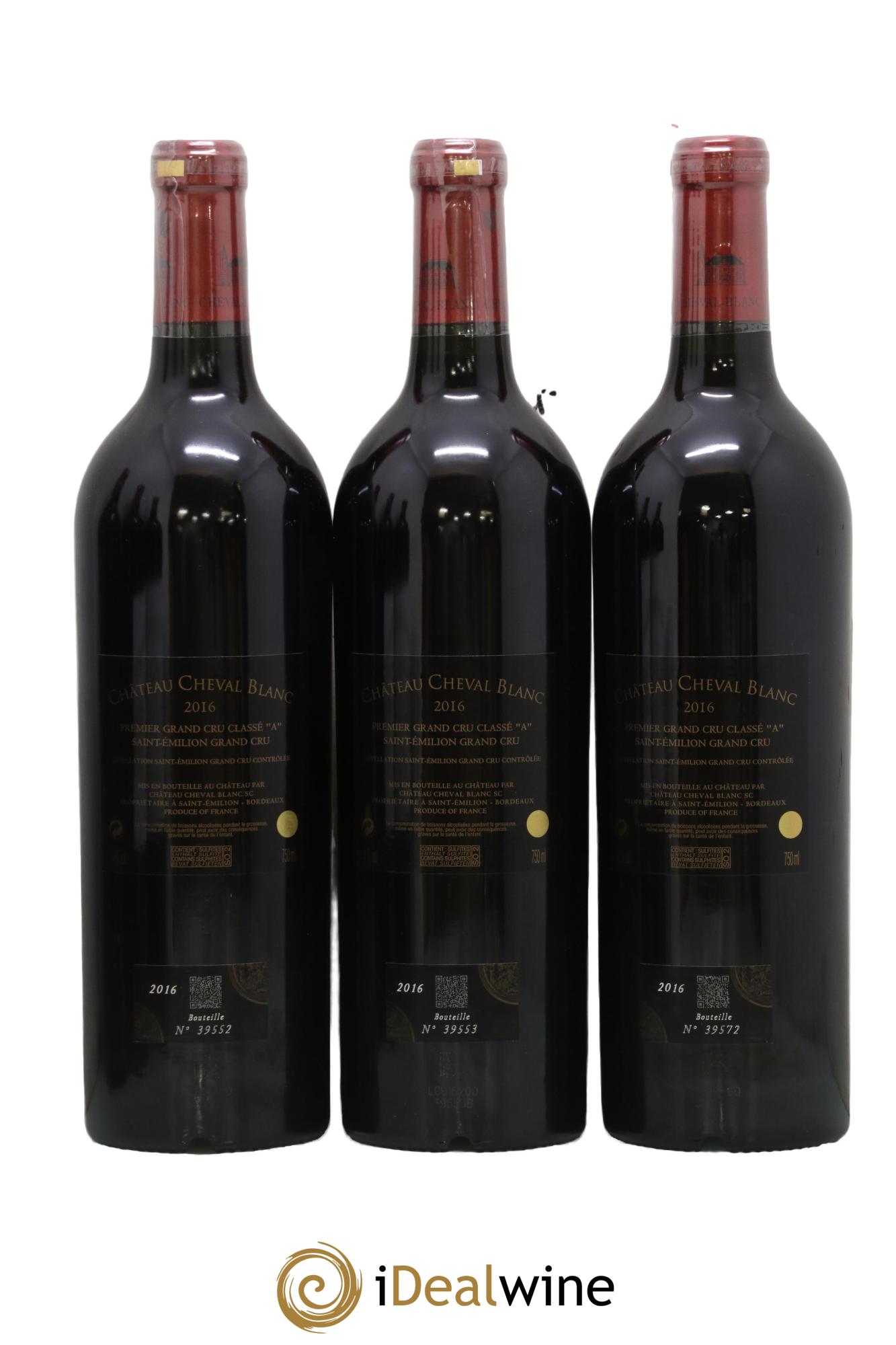 Château Cheval Blanc 1er Grand Cru Classé A 2016 - Lot de 6 bouteilles - 3