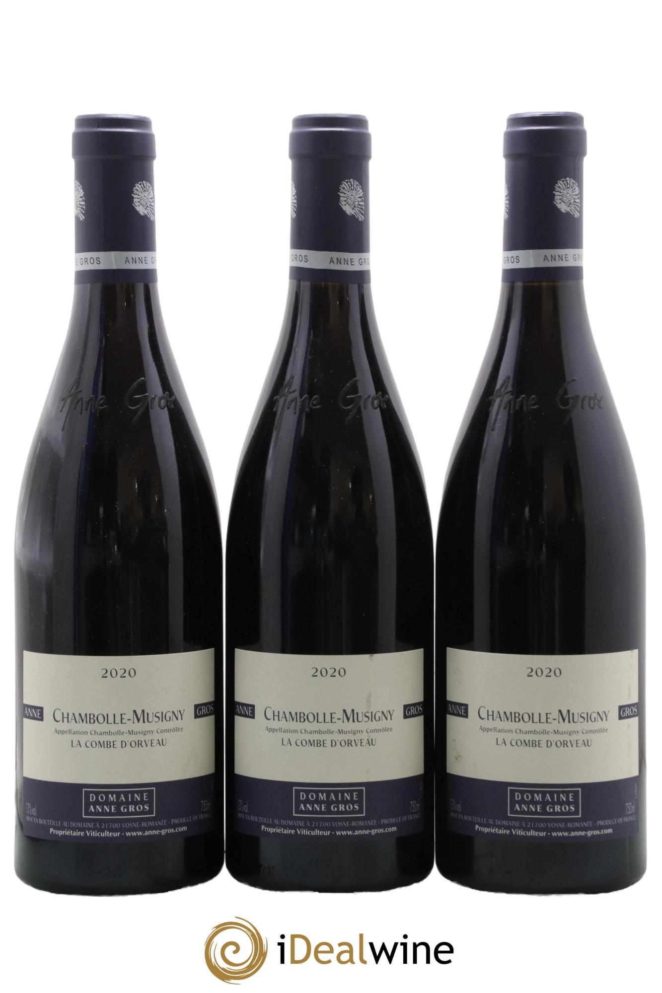 Chambolle-Musigny La Combe d'Orveau Anne Gros 2020 - Lot de 3 bouteilles - 0
