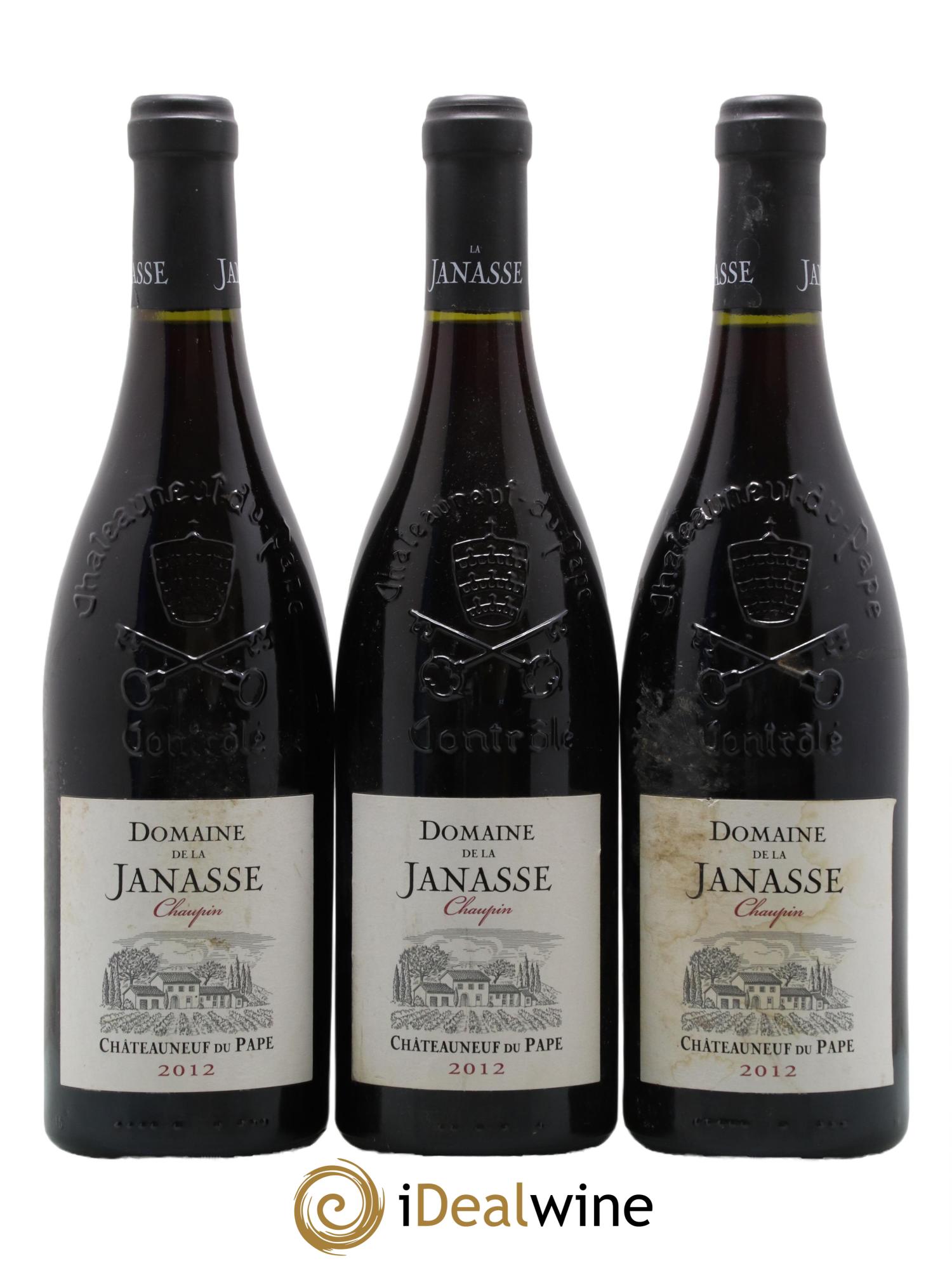 Châteauneuf-du-Pape Cuvée Chaupin La Janasse (Domaine de) 2012 - Lot de 3 bouteilles - 0