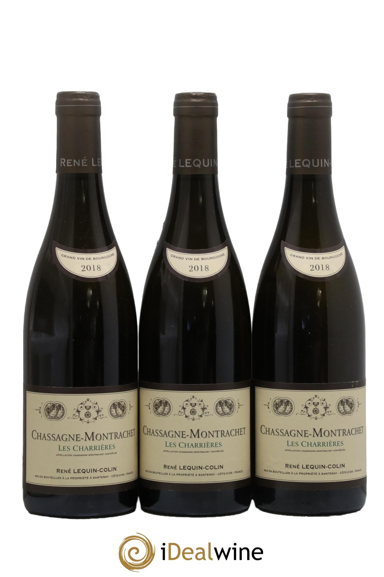 Chassagne-Montrachet Les Charrières René Lequin-Colin 2018 - Lot de 3 bouteilles - 0