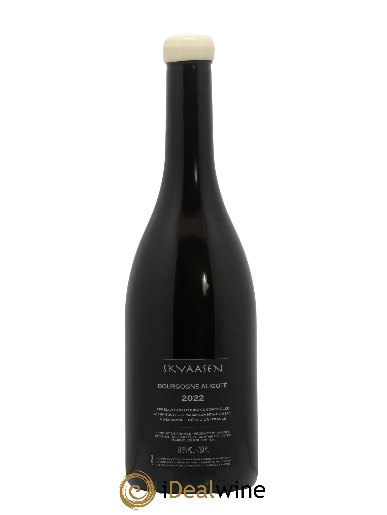 Bourgogne Aligoté Maison Skyaasen 2022 - Lot de 1 bouteille - 1