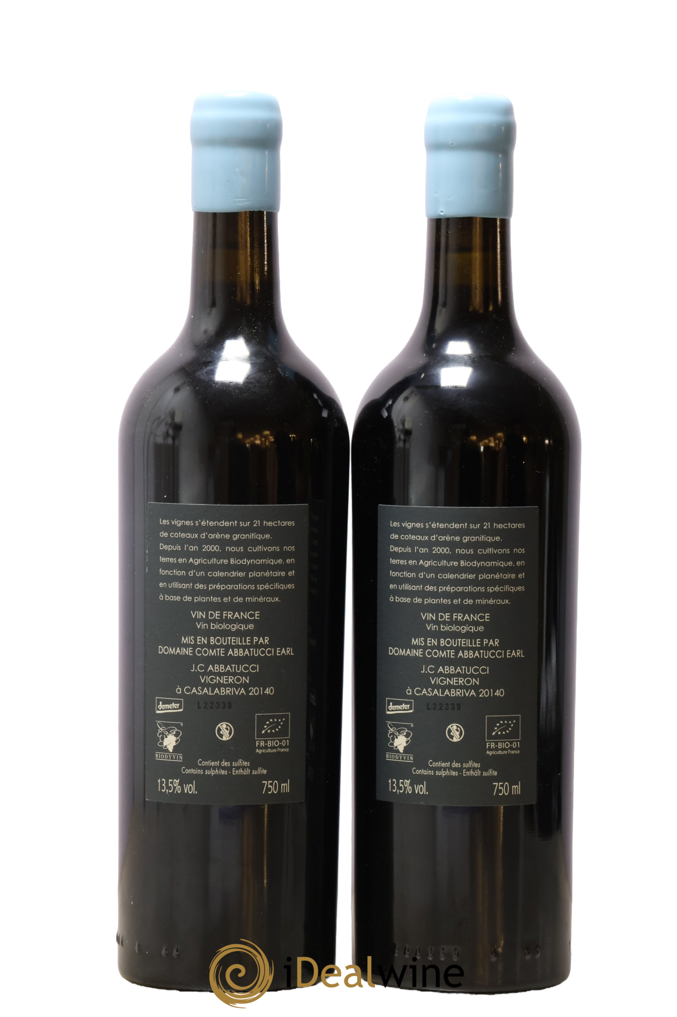 Vin de France Valle di Mare Comte Abbatucci (Domaine)  2022 - Lot de 2 bouteilles - 1