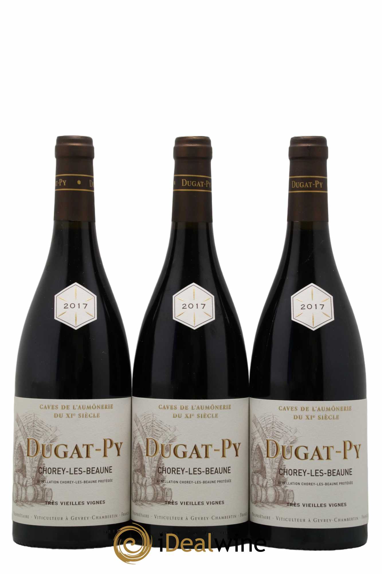 Chorey-lès-Beaune Très Vieilles Vignes Dugat-Py Très Vieilles vignes Domaine Dugat Py 2017 - Lotto di 3 bottiglie - 0