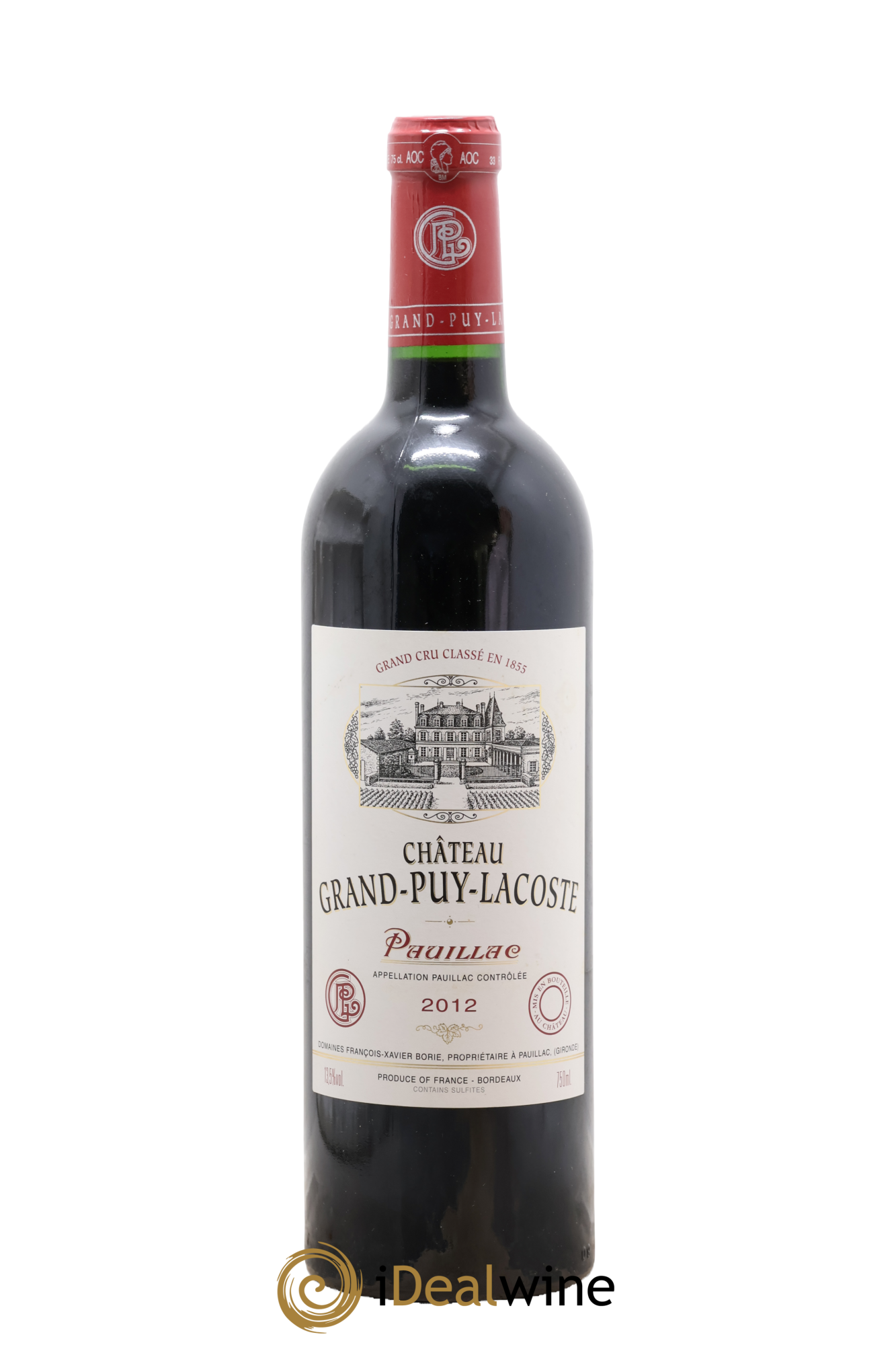 Château Grand Puy Lacoste 5ème Grand Cru Classé 2012 - Lotto di 1 bottiglia - 0