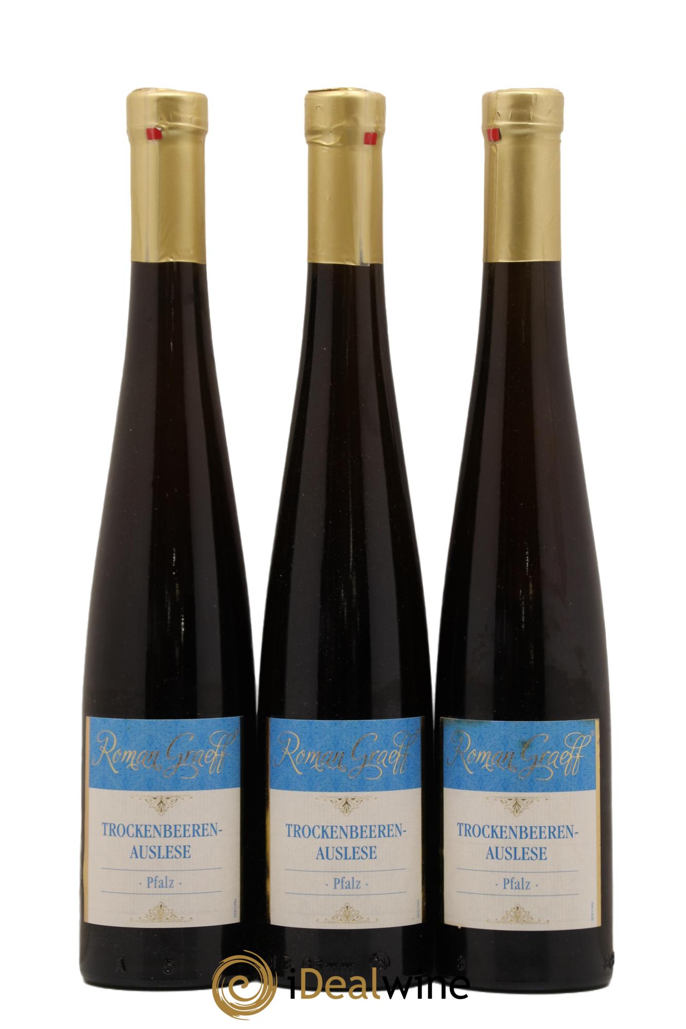 Allemagne Pfalz Trockenbeerenauslese Roman Graeff 2015 - Lot de 3 demi bouteilles - 0