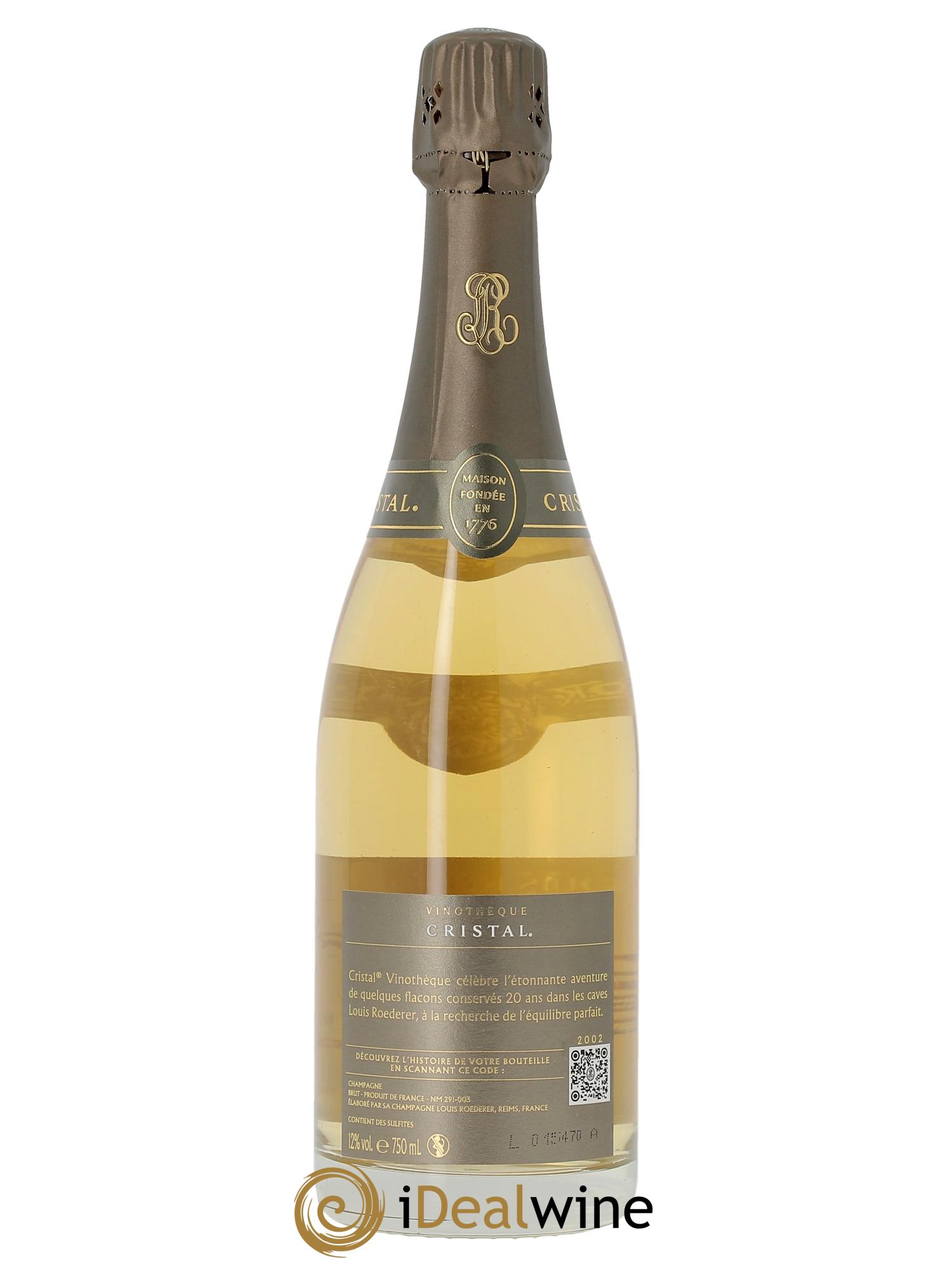 Cristal Vinothèque Louis Roederer 2002 - Lot de 1 bouteille - 2