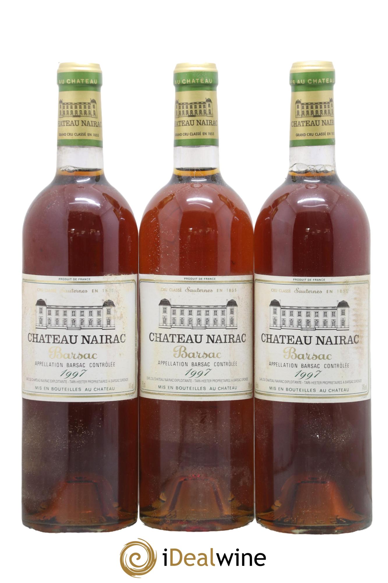 Château Nairac 2ème Grand Cru Classé 1997 - Posten von 3 Flaschen - 0