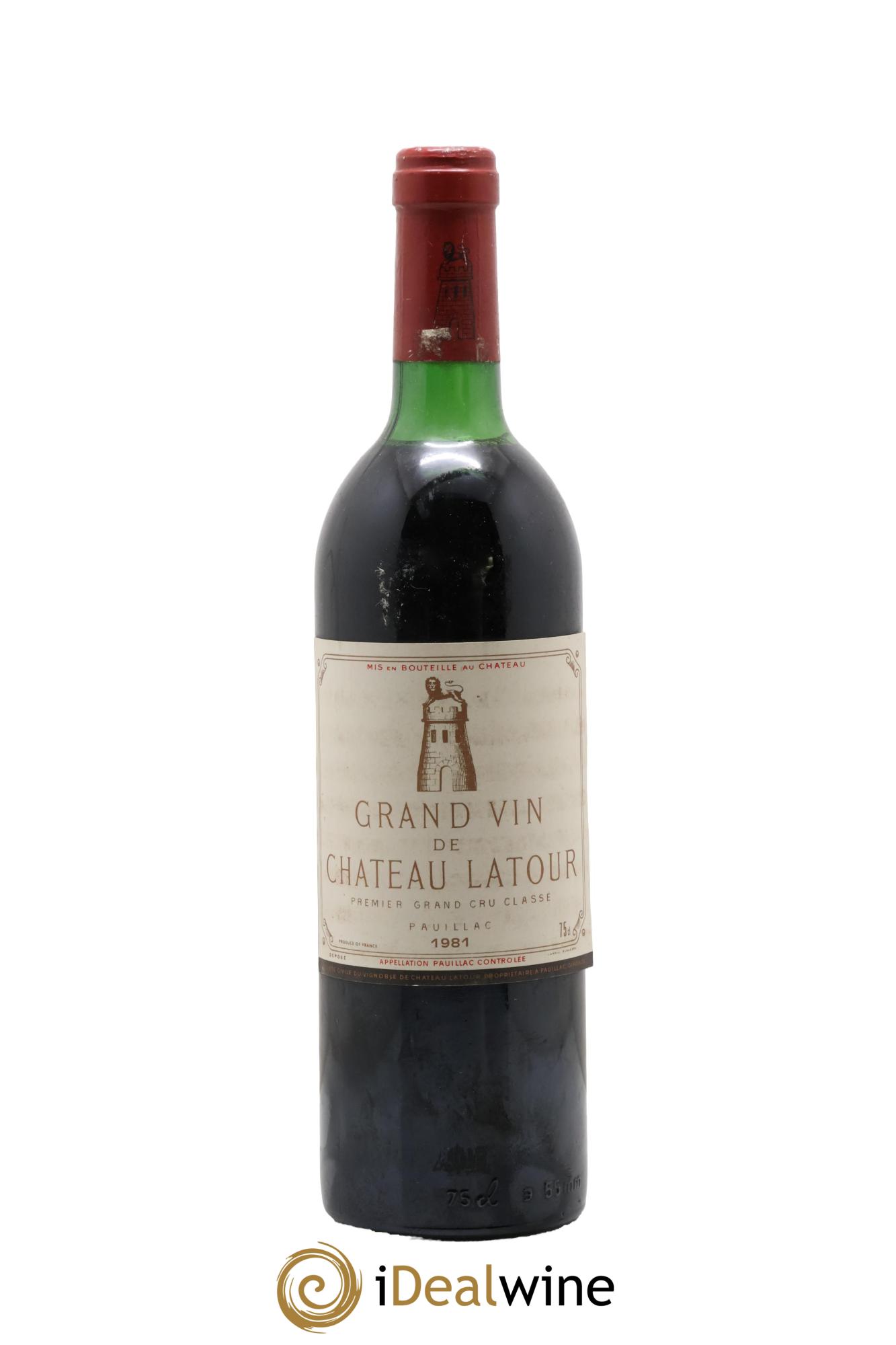 Château Latour 1er Grand Cru Classé 1981 - Lot de 1 bouteille - 0