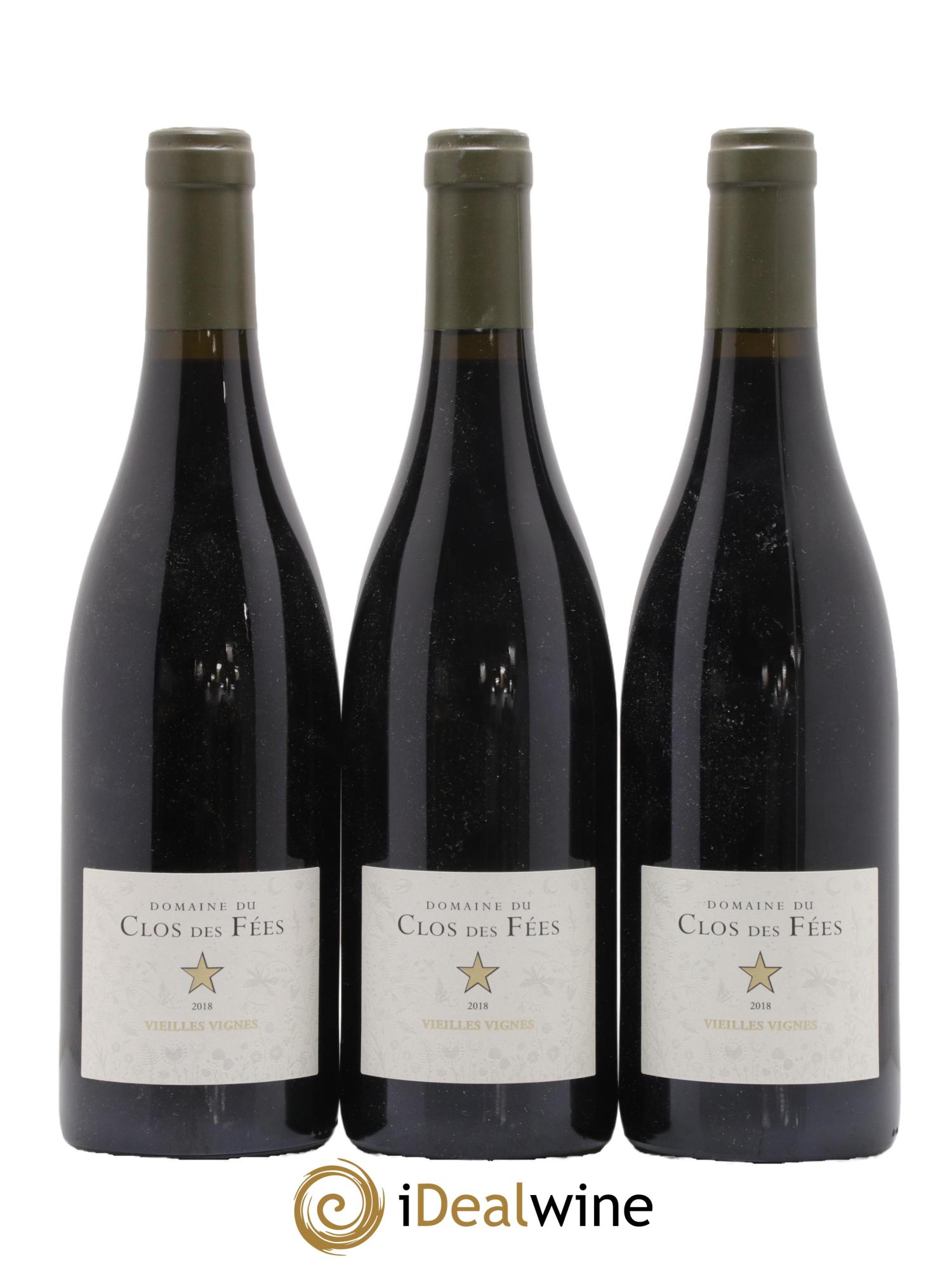Côtes du Roussillon Villages Clos des Fées Vieilles vignes Hervé Bizeul 2018 - Lot de 3 bouteilles - 0