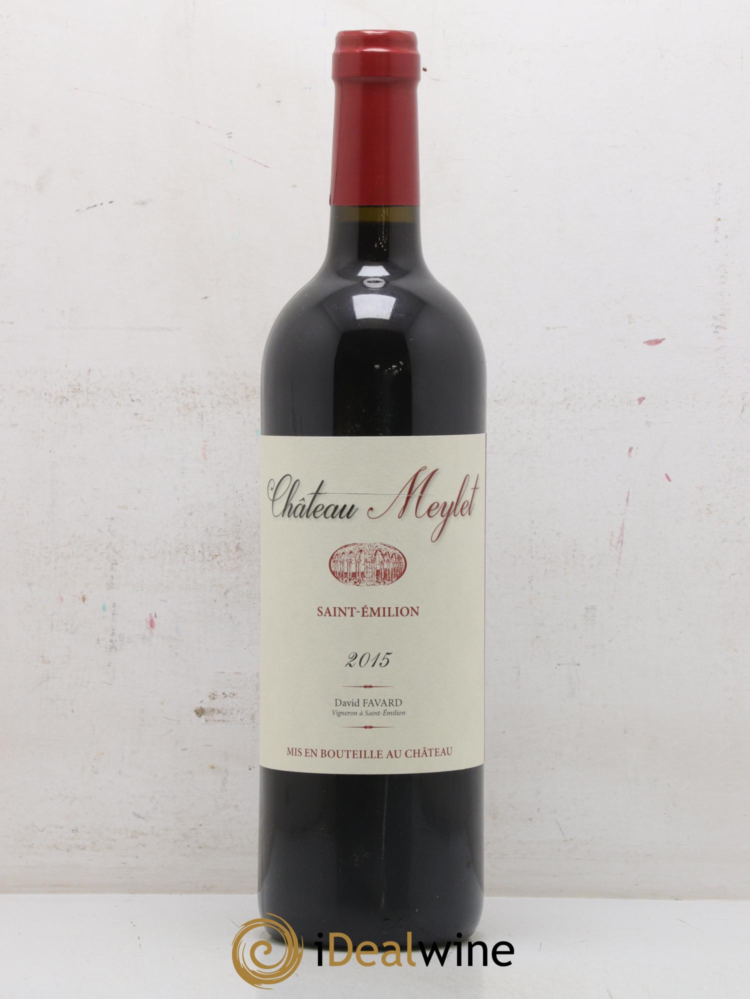 Saint-Émilion Château Meylet 2015 - Lot de 1 bouteille - 1