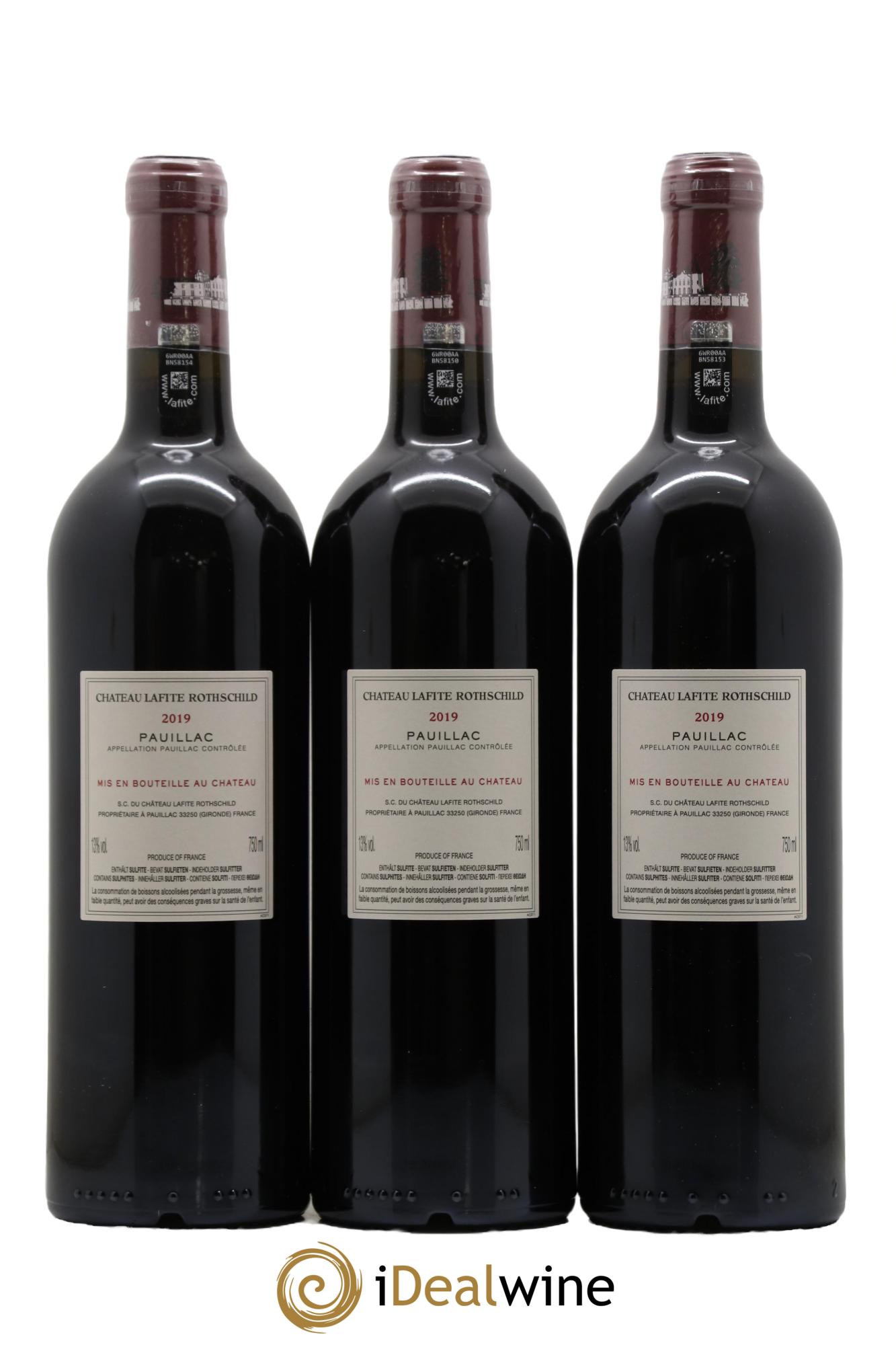 Château Lafite Rothschild 1er Grand Cru Classé 2019 - Lot de 6 bouteilles - 4