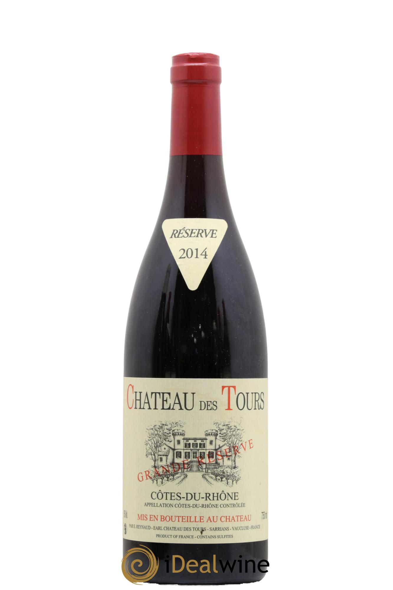 Côtes-du-Rhône Château des Tours Grande Réserve Emmanuel Reynaud 2014 - Lot de 1 bouteille - 0