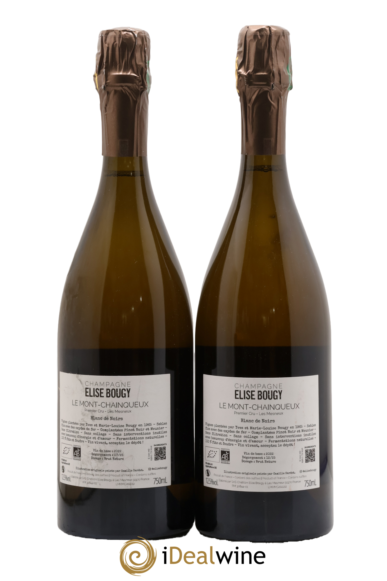 Les Mesneux Le Mont Chainqueux Elise Bougy - Posten von 2 Flaschen - 1