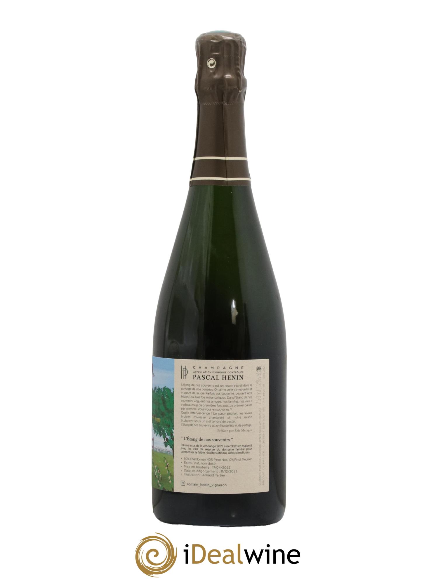 Champagne Etang de nos souvenirs Pascal Henin - Lot de 1 bouteille - 1