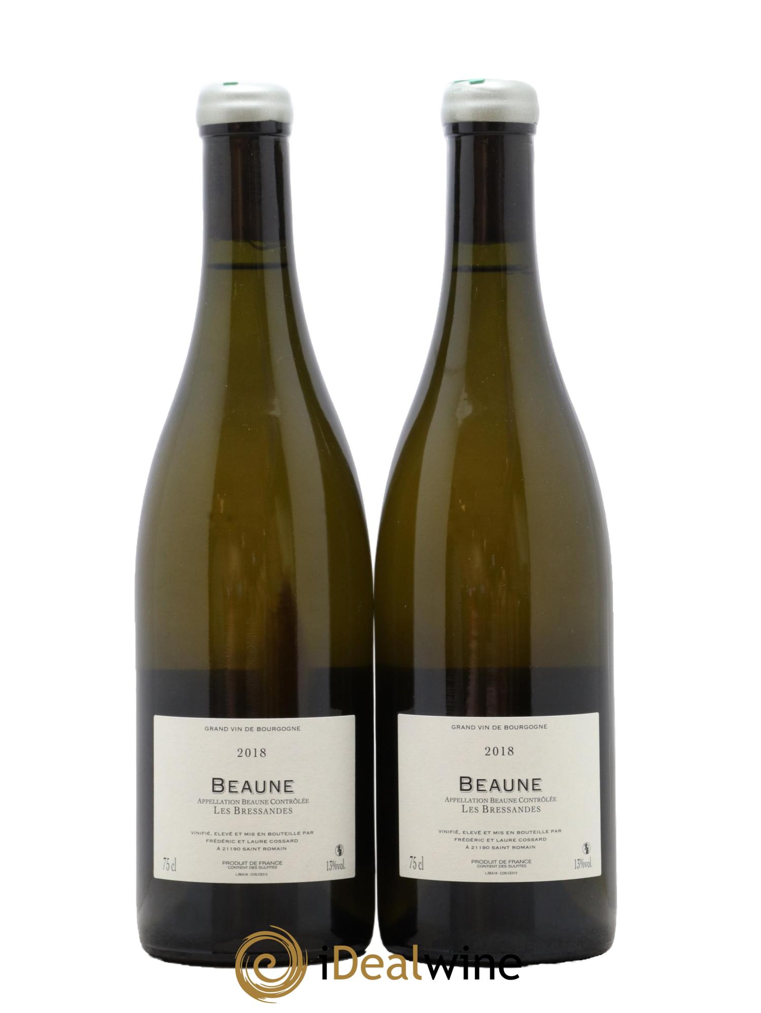 Beaune Les Bressandes Frédéric Cossard 2018 - Lot de 2 bouteilles - 1