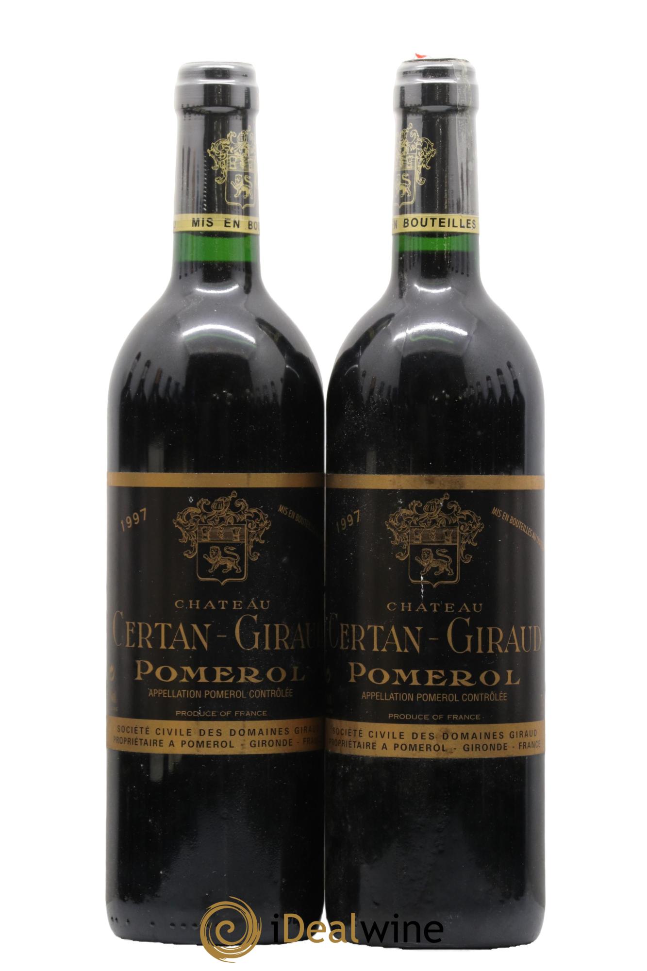 Château Certan Giraud 1997 - Lot de 2 bouteilles - 0