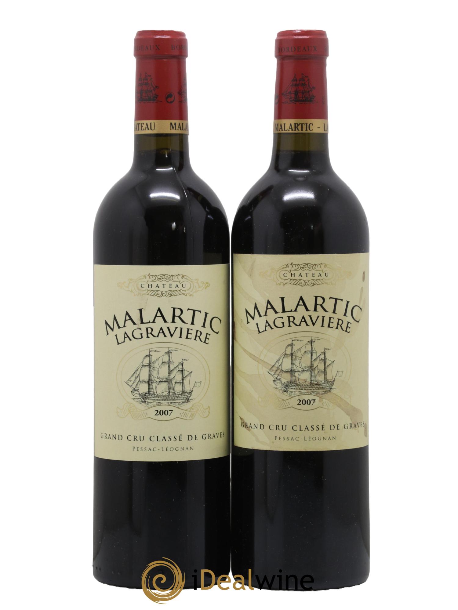 Château Malartic-Lagravière Cru Classé de Graves 2007 - Lot de 2 bouteilles - 0