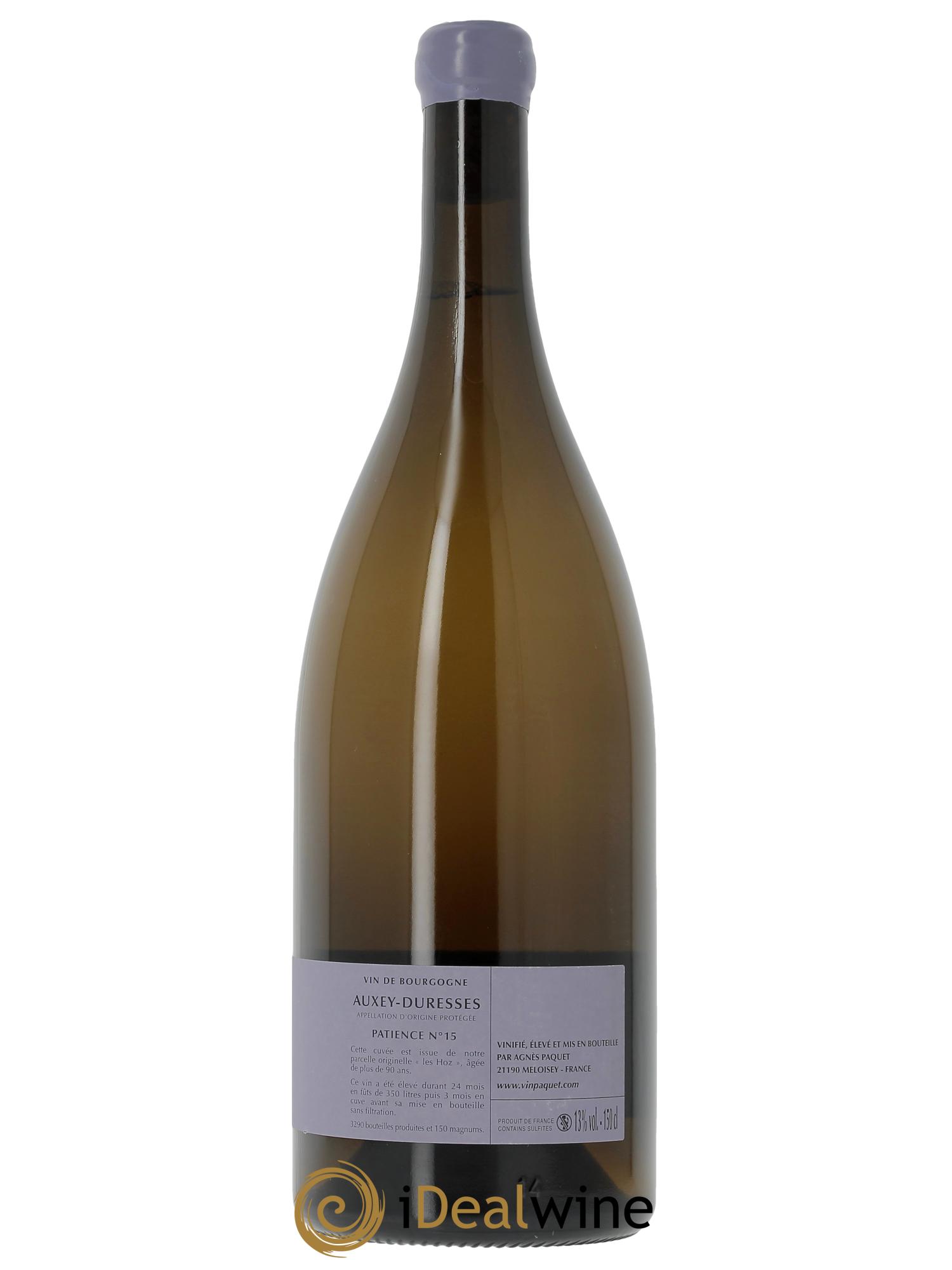 Auxey-Duresses Patience n°15 Agnès Paquet (Domaine)  2022 - Lotto di 1 magnum - 1