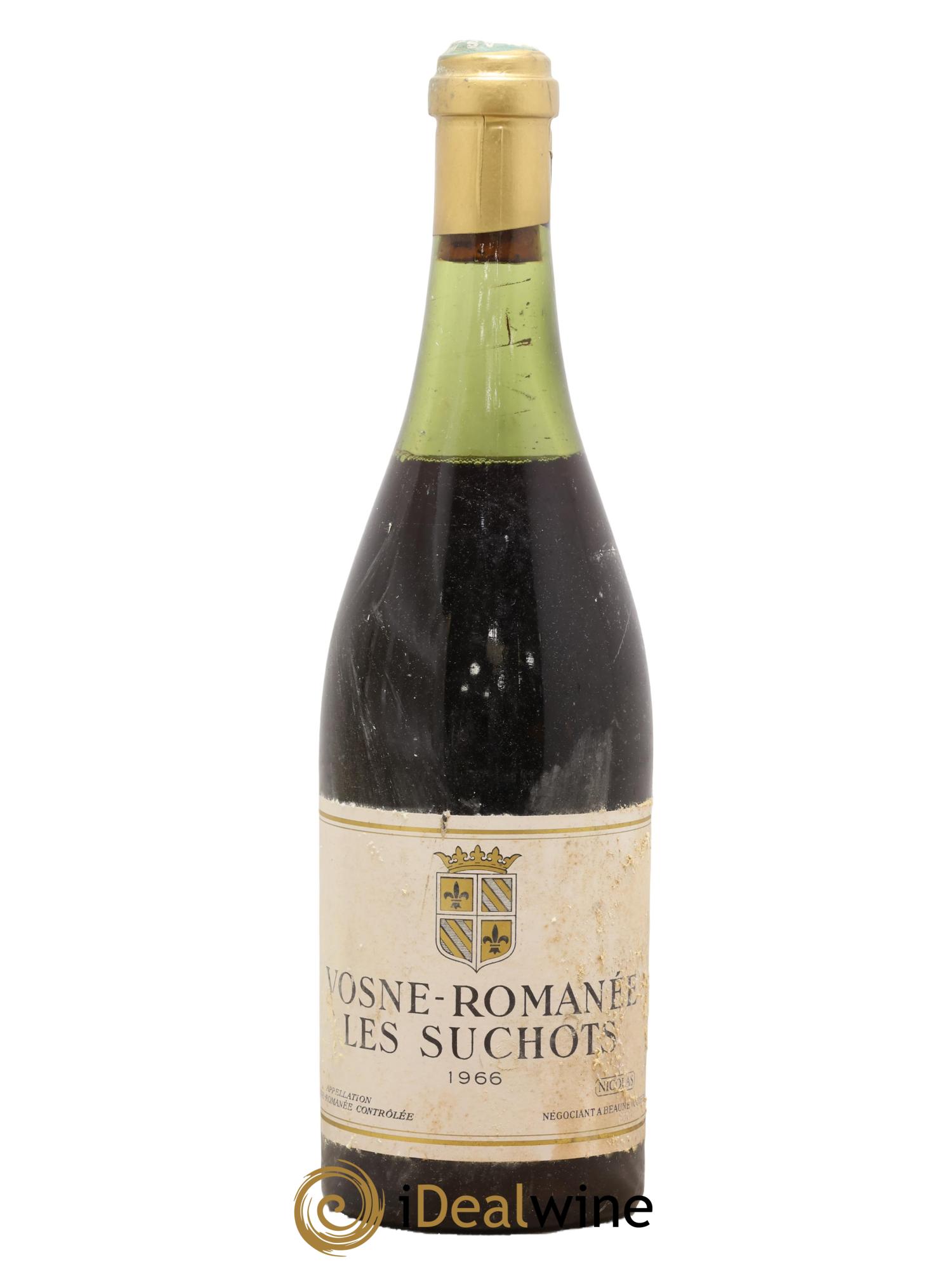 Vosne-Romanée Les Suchots Nicolas 1966 - Lot de 1 bouteille - 0
