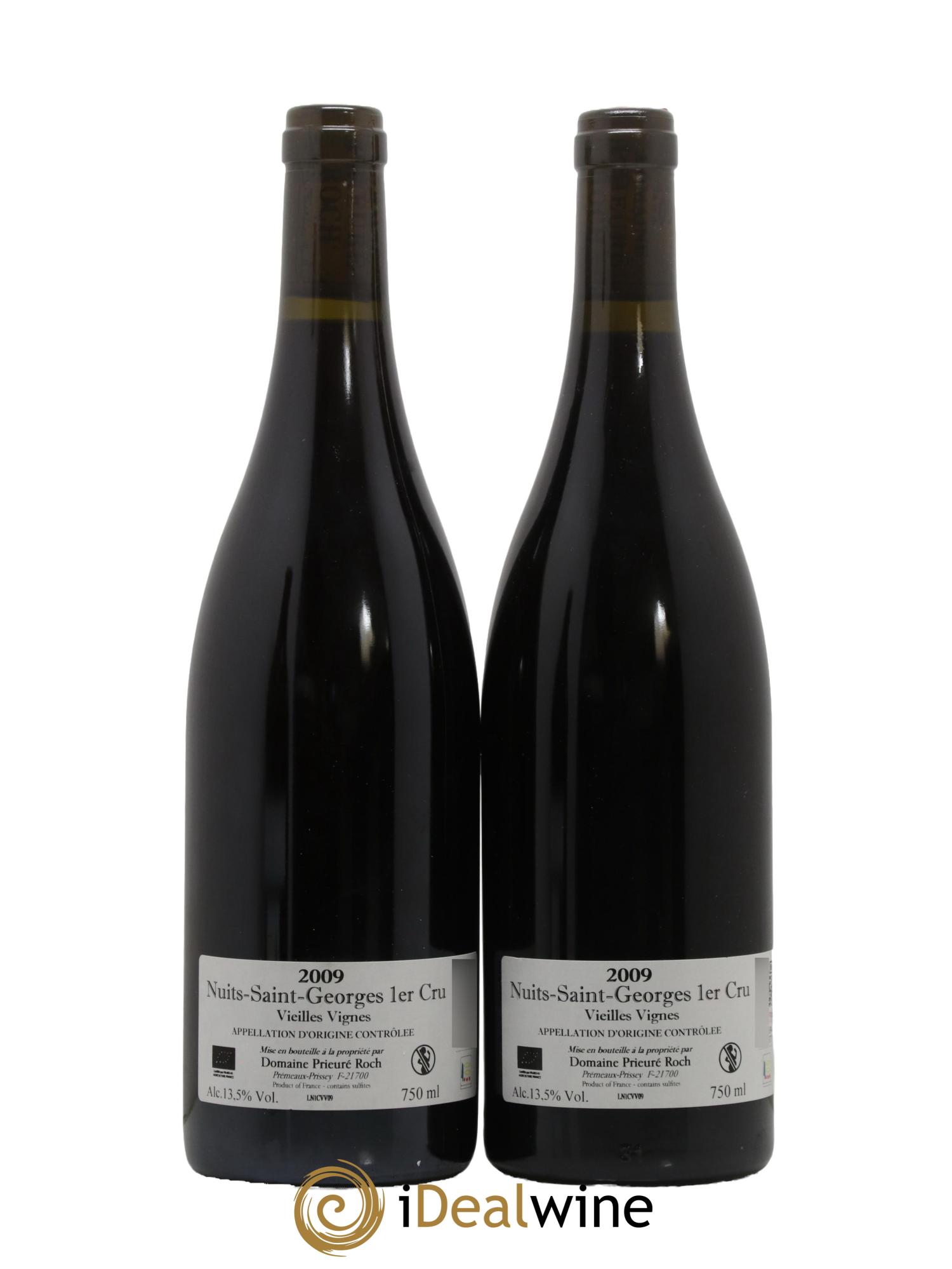 Nuits-Saint-Georges 1er Cru Vieilles Vignes Prieuré Roch 2009 - Lot of 2 bottles - 1