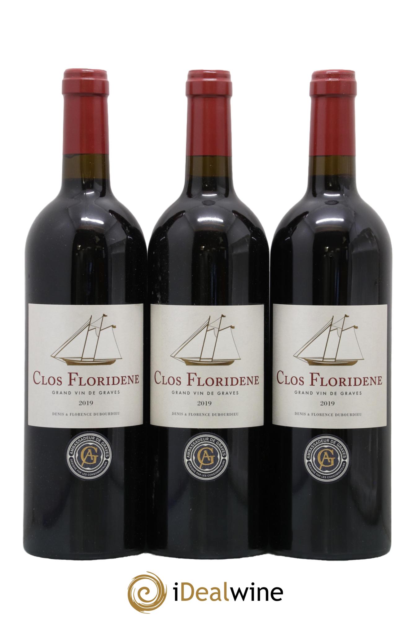 Clos Floridène 2019 - Lot of 3 bottles - 0