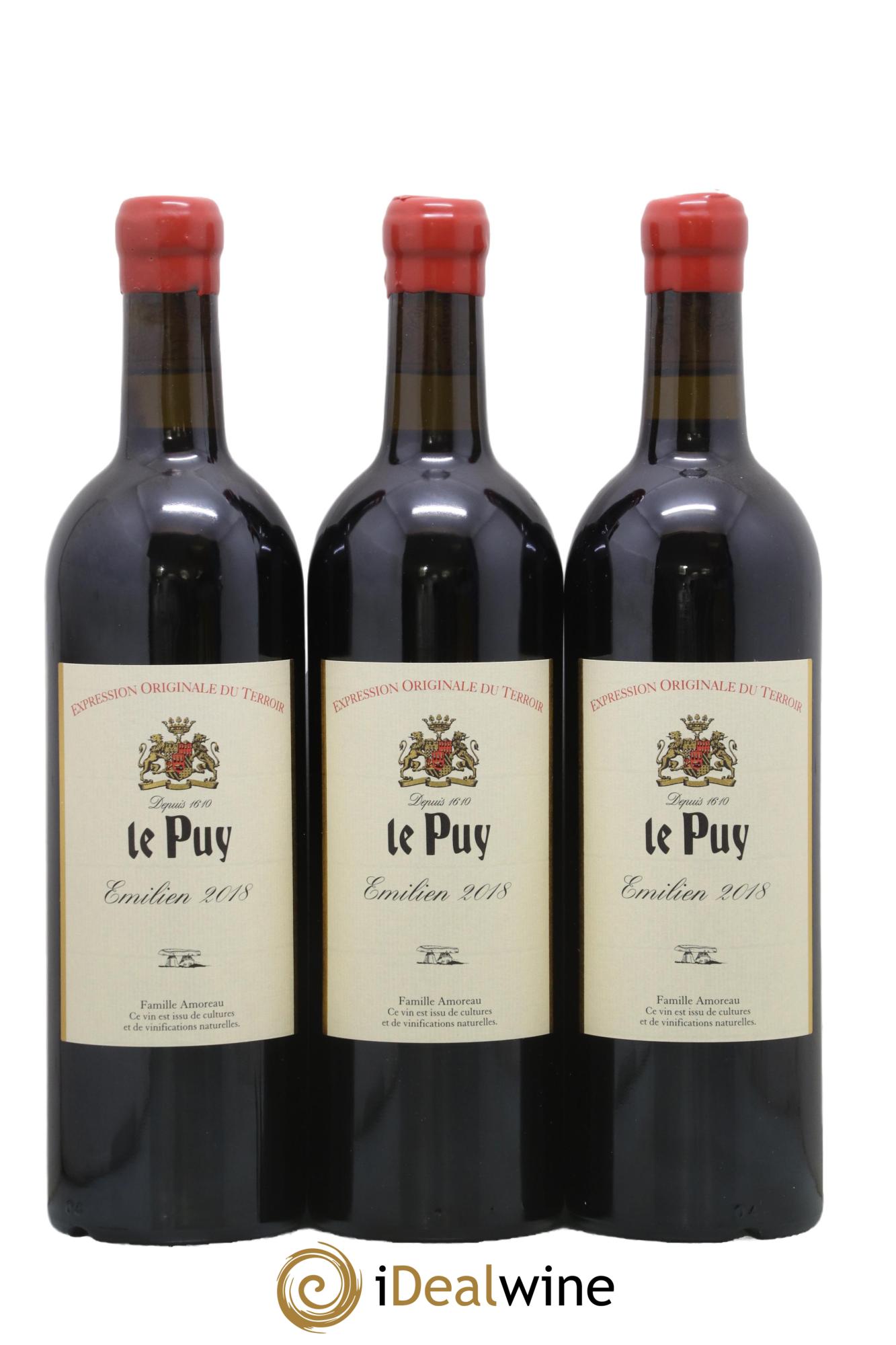 Le Puy - Cuvée Emilien 2018 - Lot de 3 bouteilles - 0