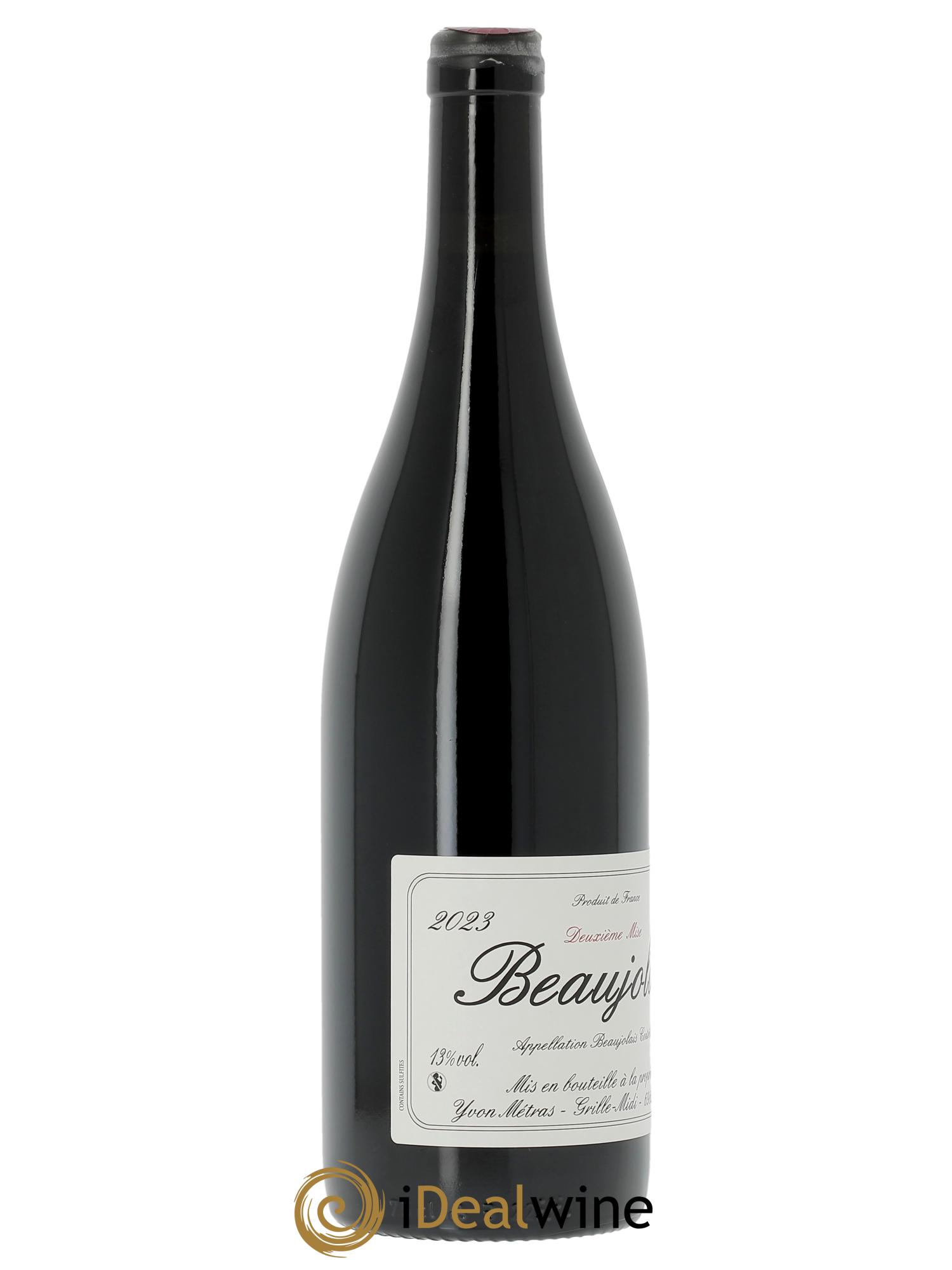Beaujolais 2nde Mise Yvon Métras  2023 - Lot de 1 bouteille - 2