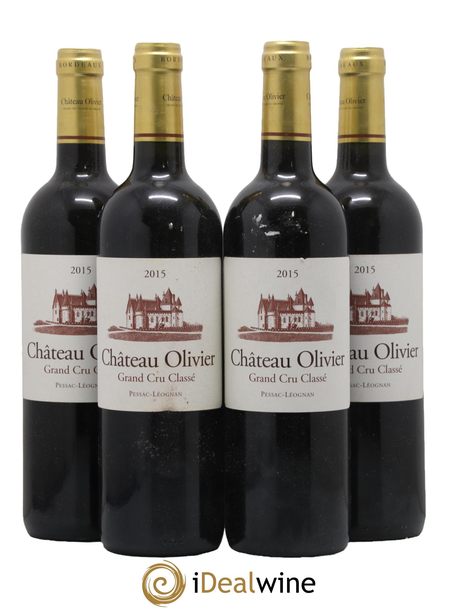 Château Olivier Cru Classé de Graves 2015 - Lot de 4 bouteilles - 0