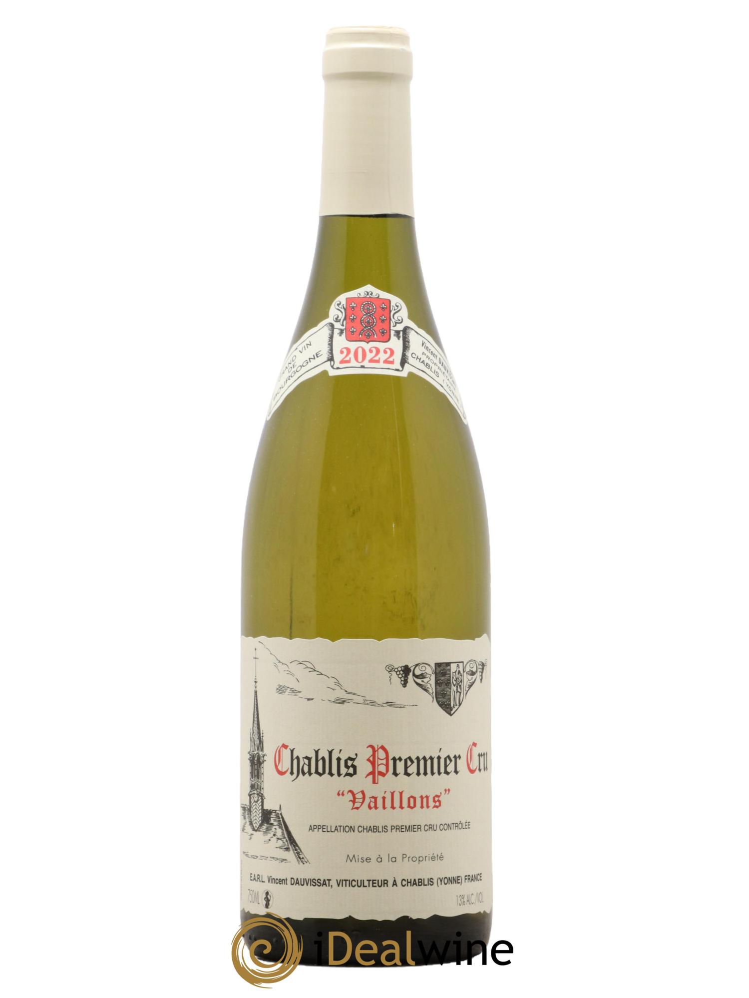 Chablis 1er Cru Vaillons Vincent Dauvissat (Domaine) 2022 - Lot de 1 bouteille - 0