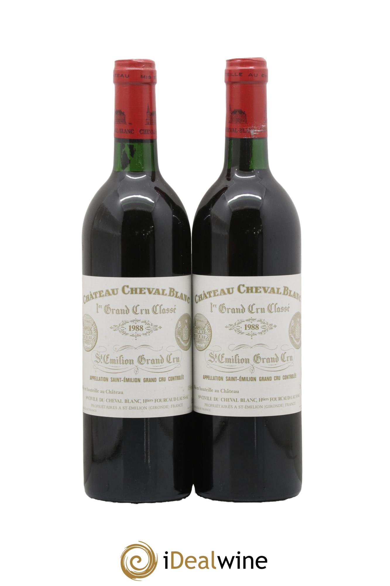 Château Cheval Blanc 1er Grand Cru Classé A 1988 - Lot of 2 bottles - 0