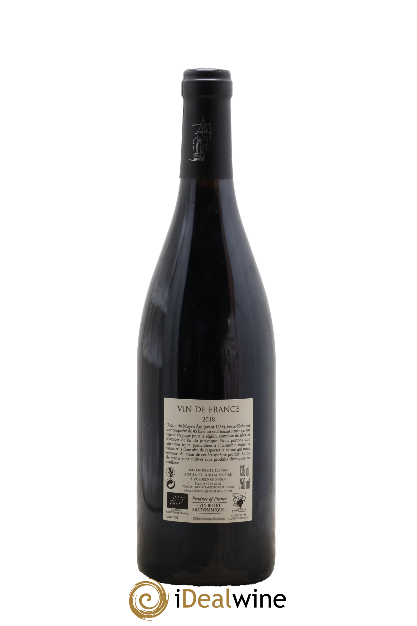 Vin de France Gondwana Château de Fosse-Sèche 2018 - Lot de 1 bouteille - 1