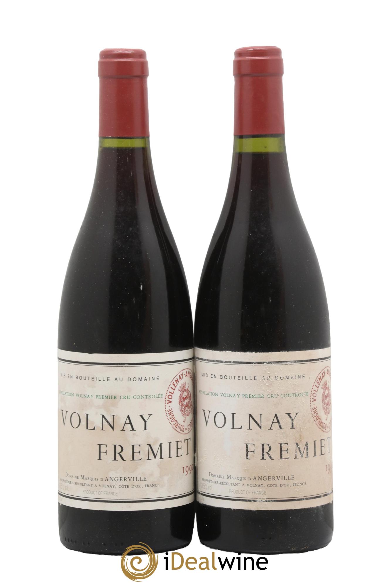 Volnay 1er Cru Frémiet Marquis d'Angerville (Domaine) 1990 - Lotto di 2 bottiglie - 0