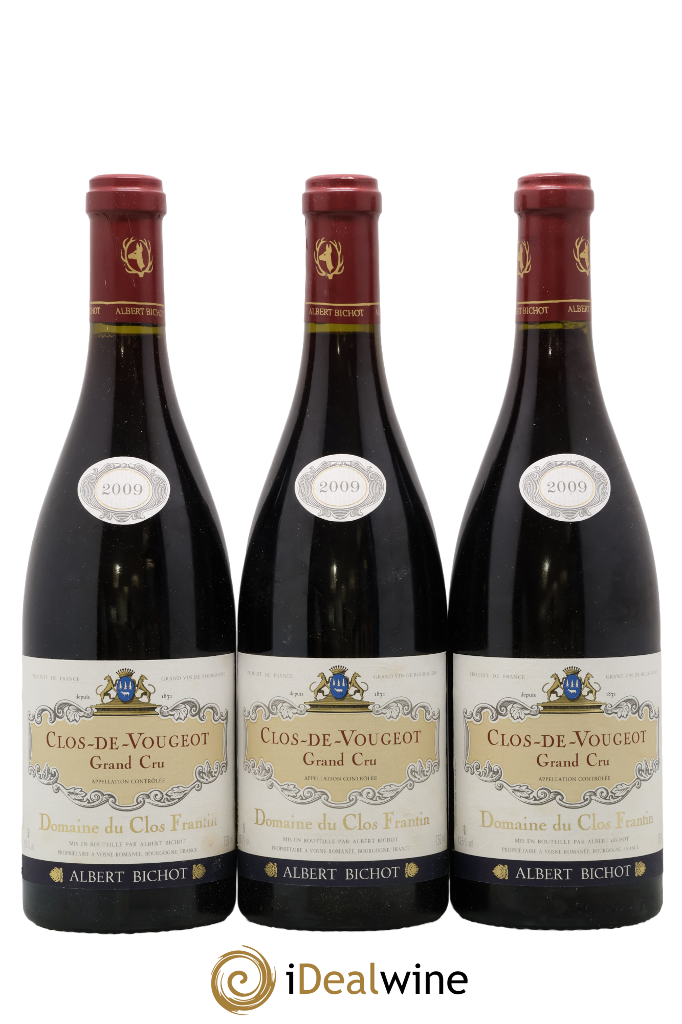 Clos de Vougeot Grand Cru Clos Frantin - Albert Bichot 2009 - Lote de 3 botellas - 0