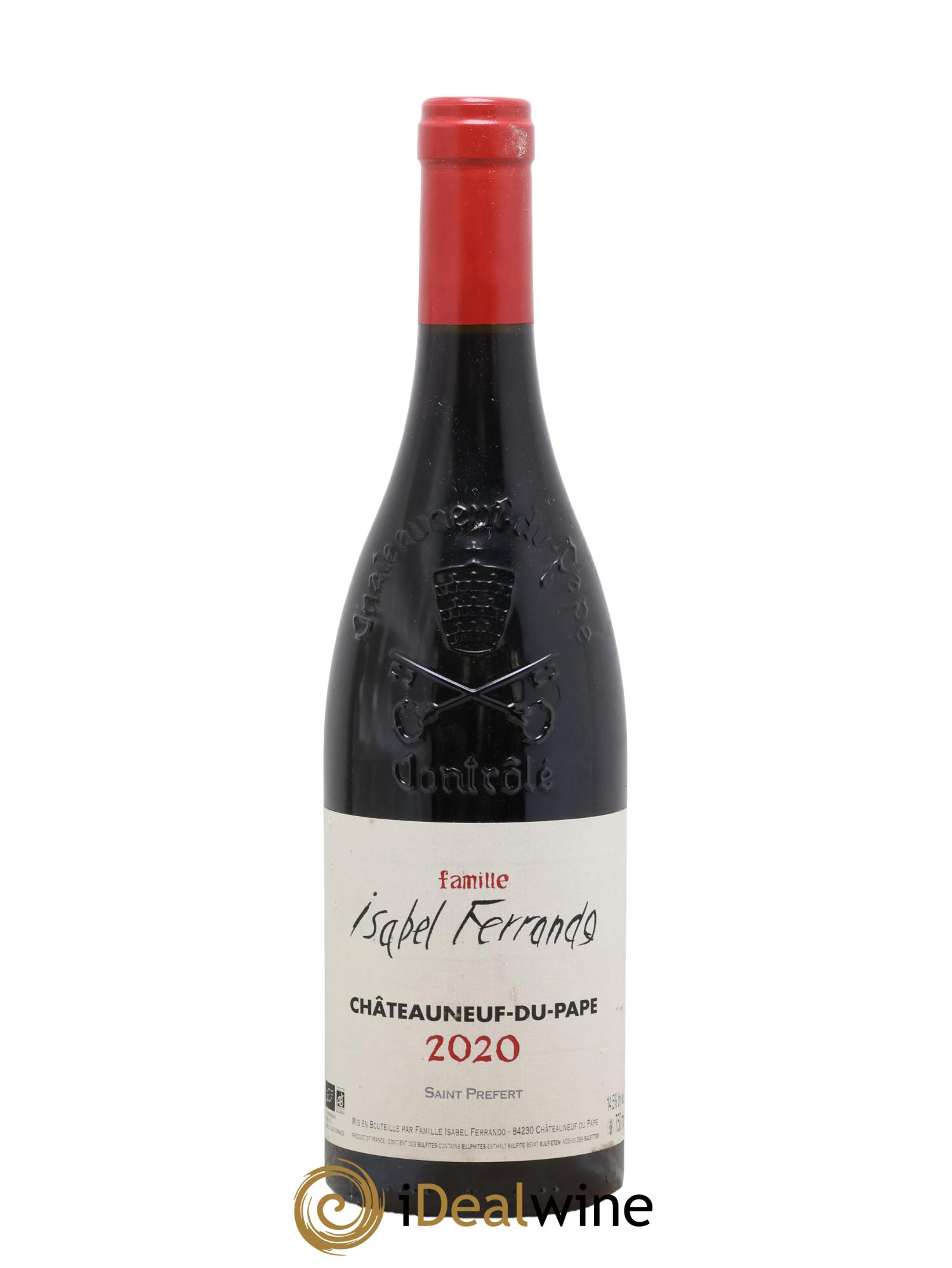 Châteauneuf-du-Pape Domaine Saint-Préfert Saint-Prefert Famille Isabel Ferrando 2020 - Lot of 1 bottle - 0