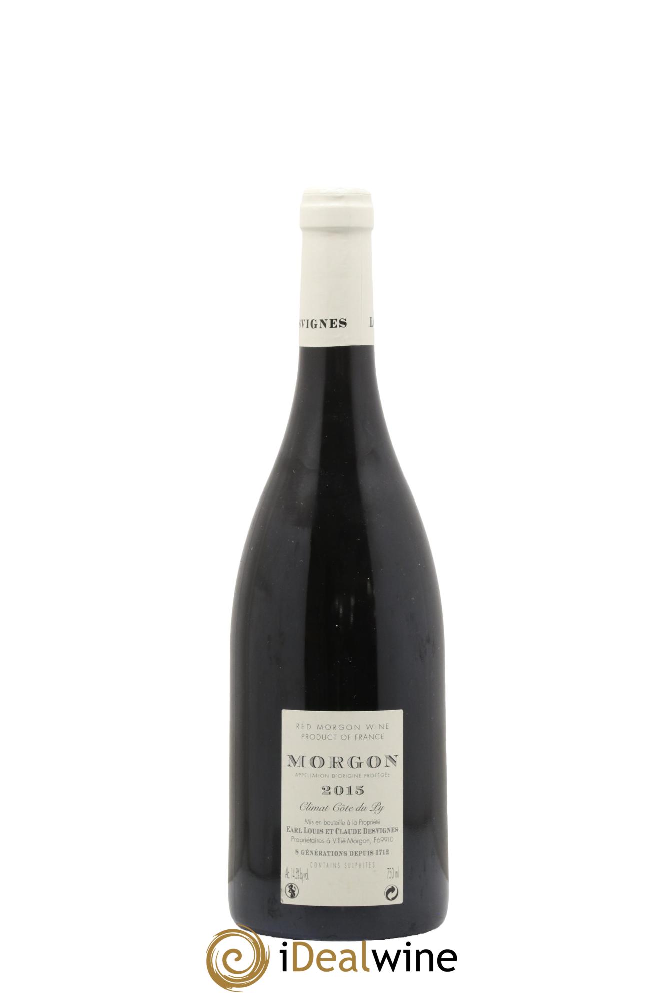 Morgon Côte de Py Javernières Louis-Claude Desvignes 2015 - Lot of 1 bottle - 1